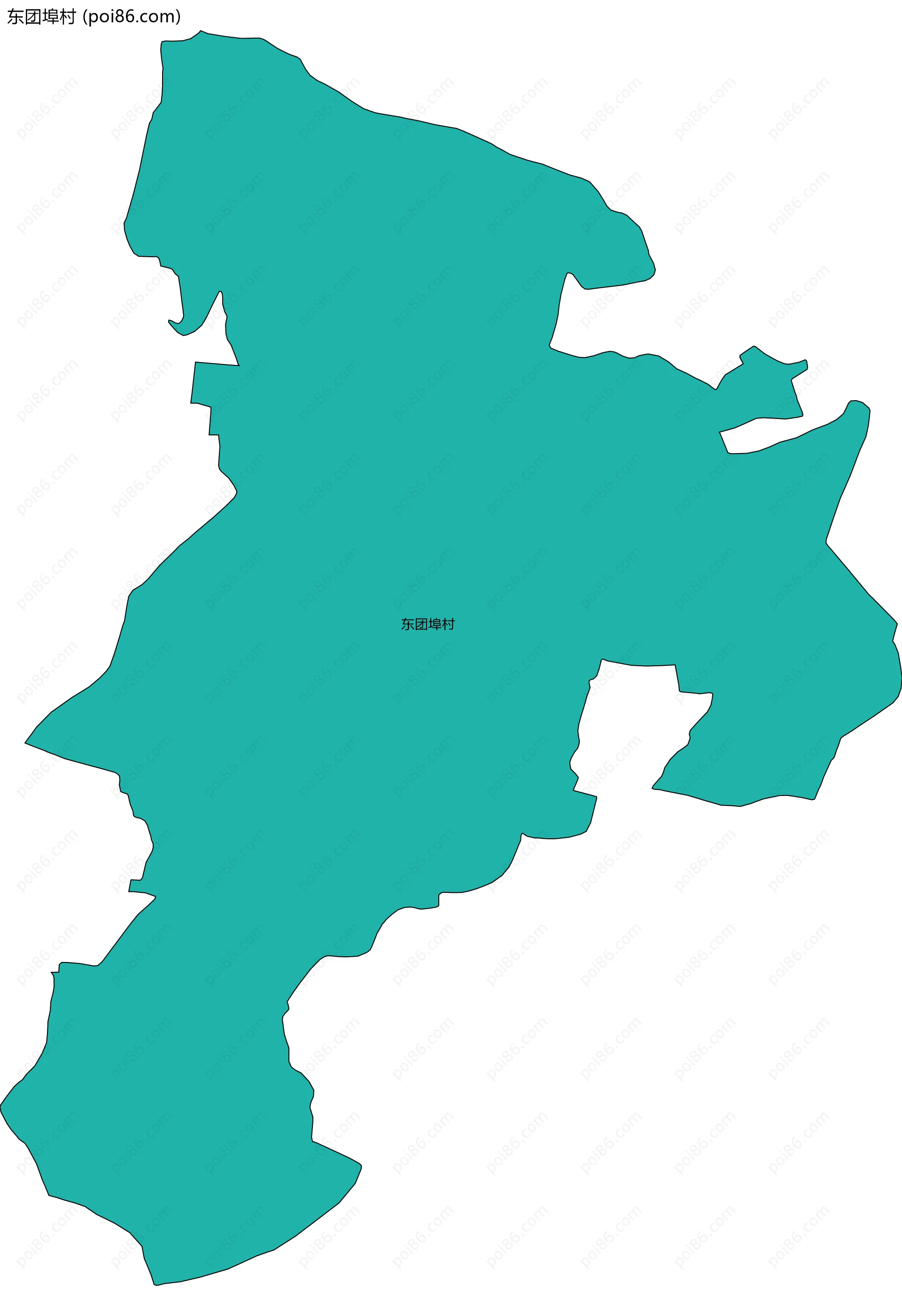 东团埠村边界地图