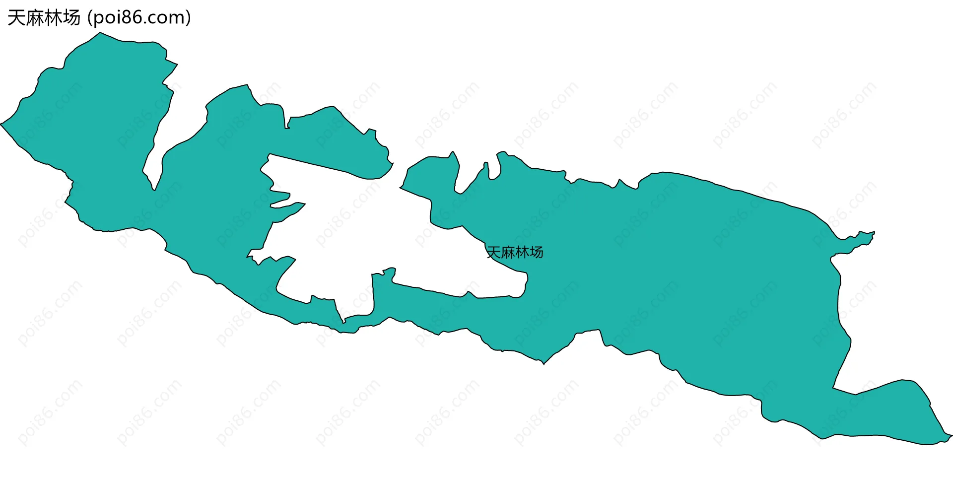 天麻林场边界地图