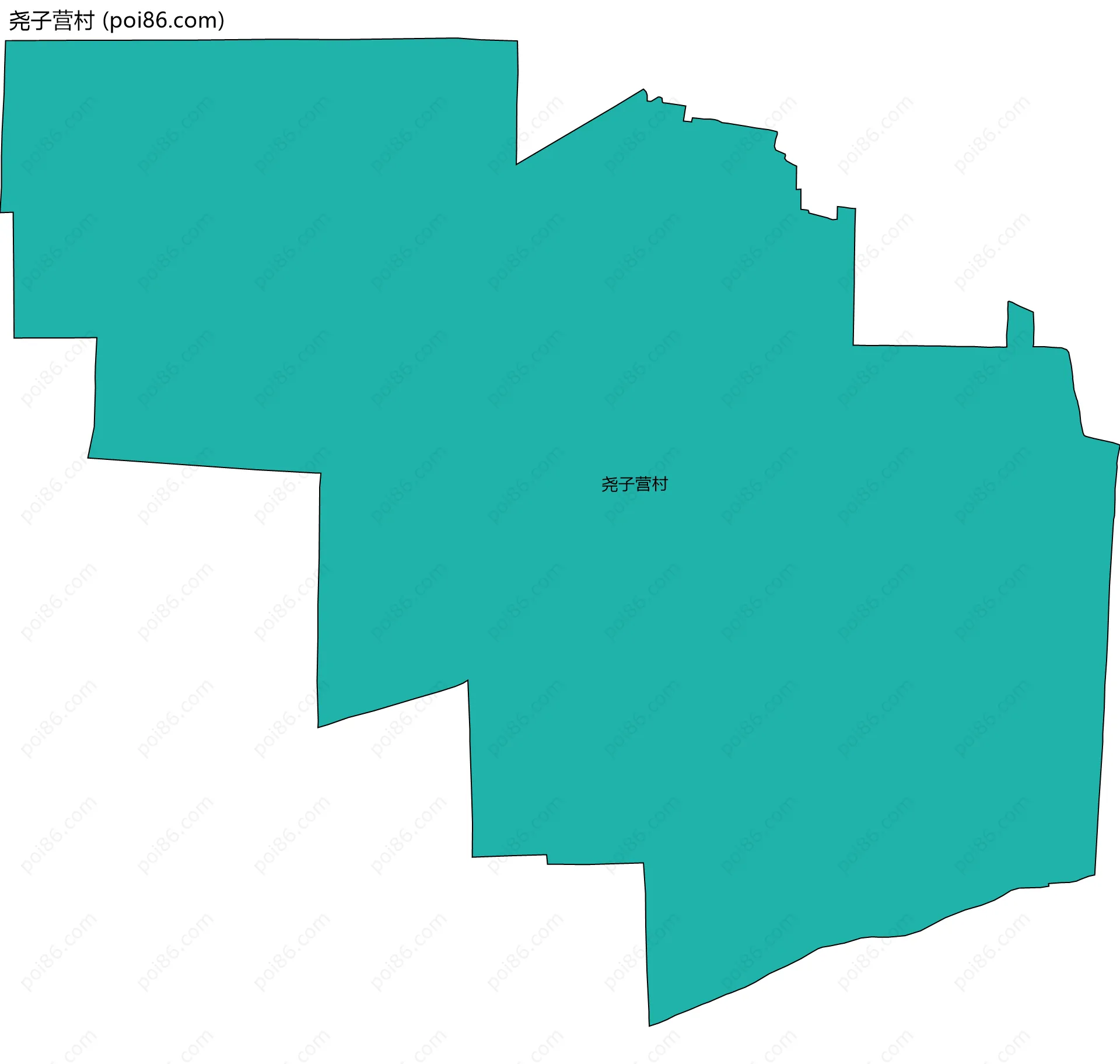 尧子营村边界地图