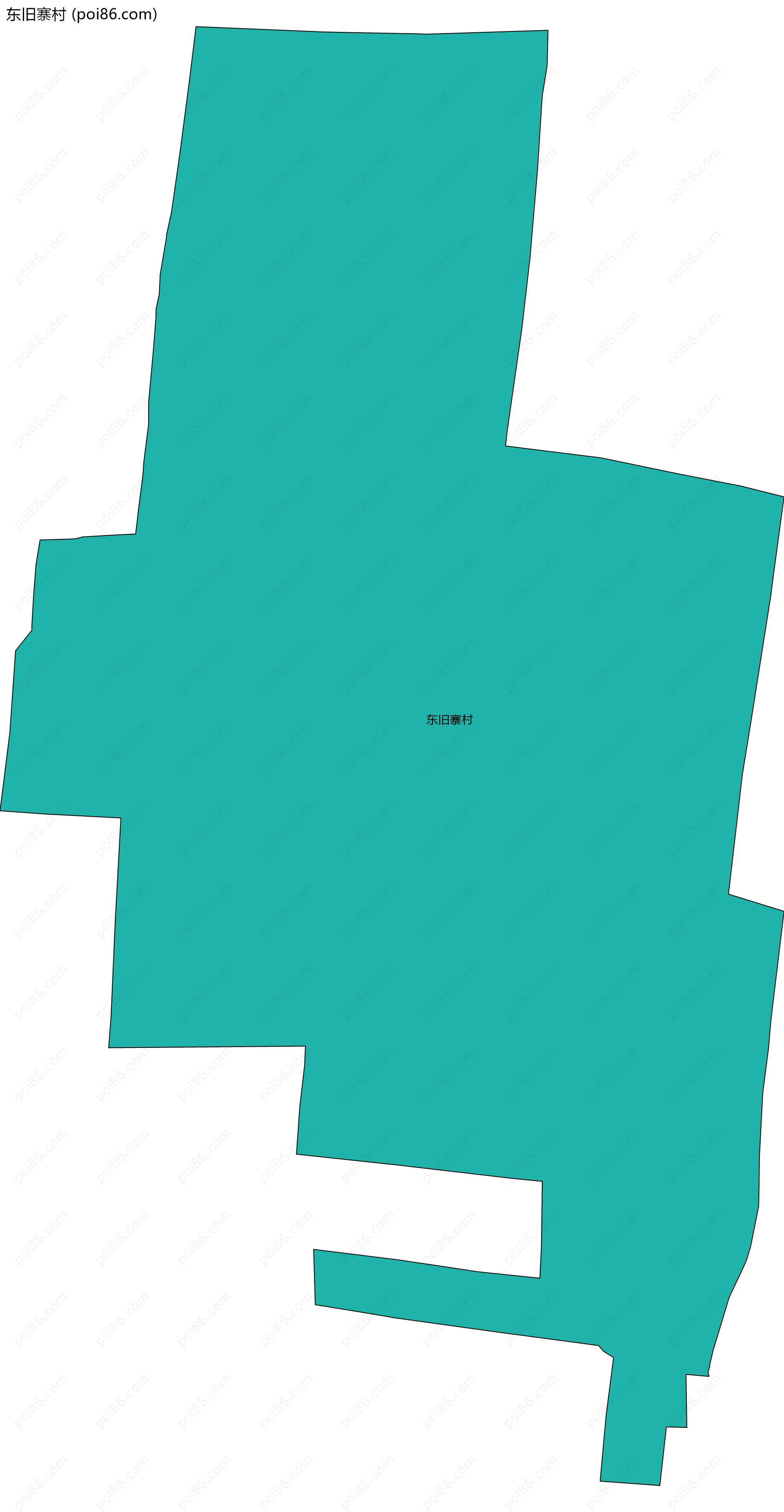 东旧寨村边界地图