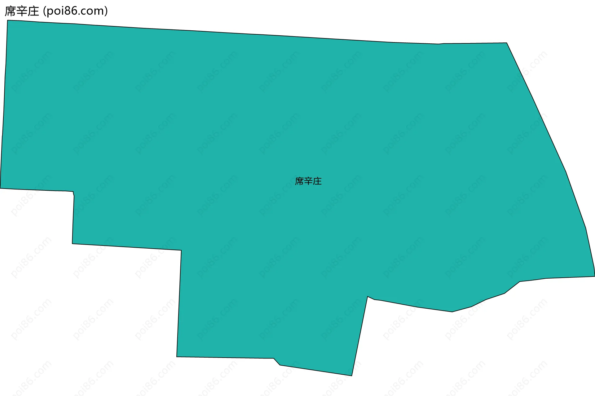 席辛庄边界地图