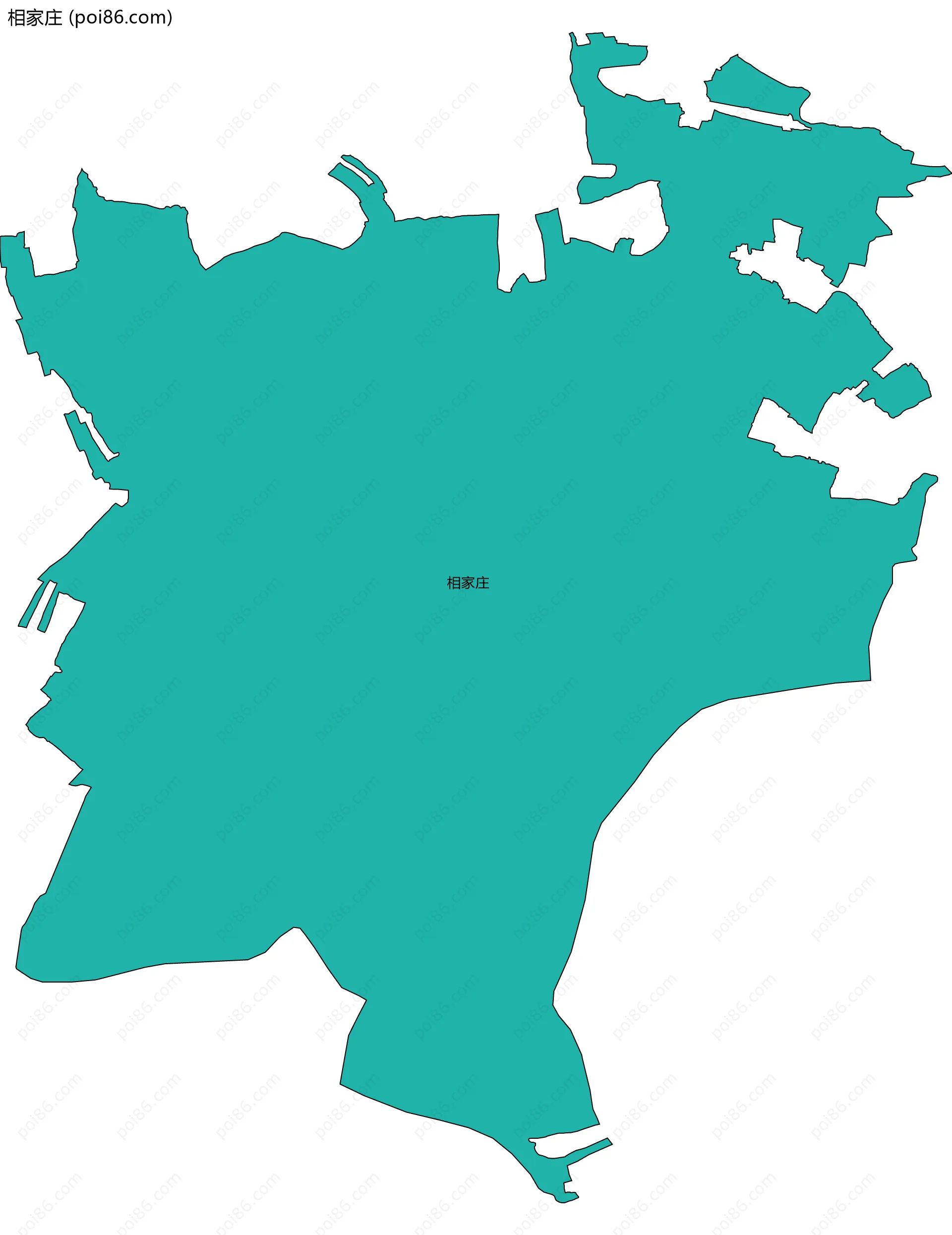 相家庄边界地图