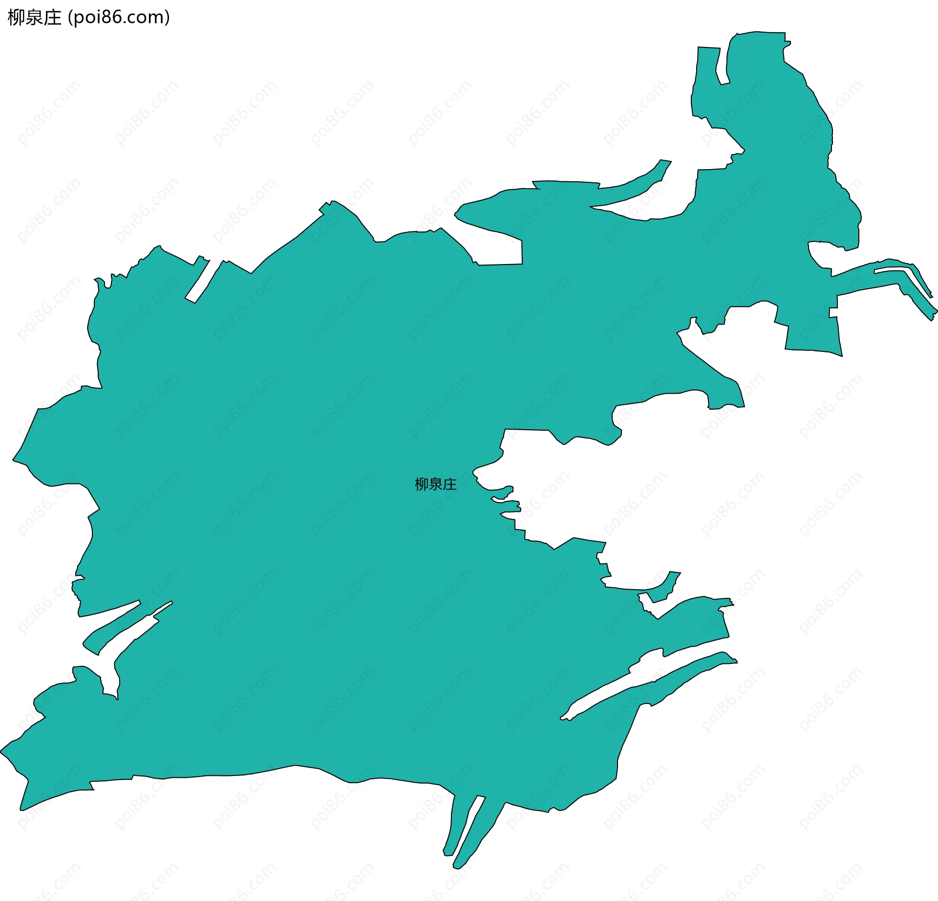 柳泉庄边界地图