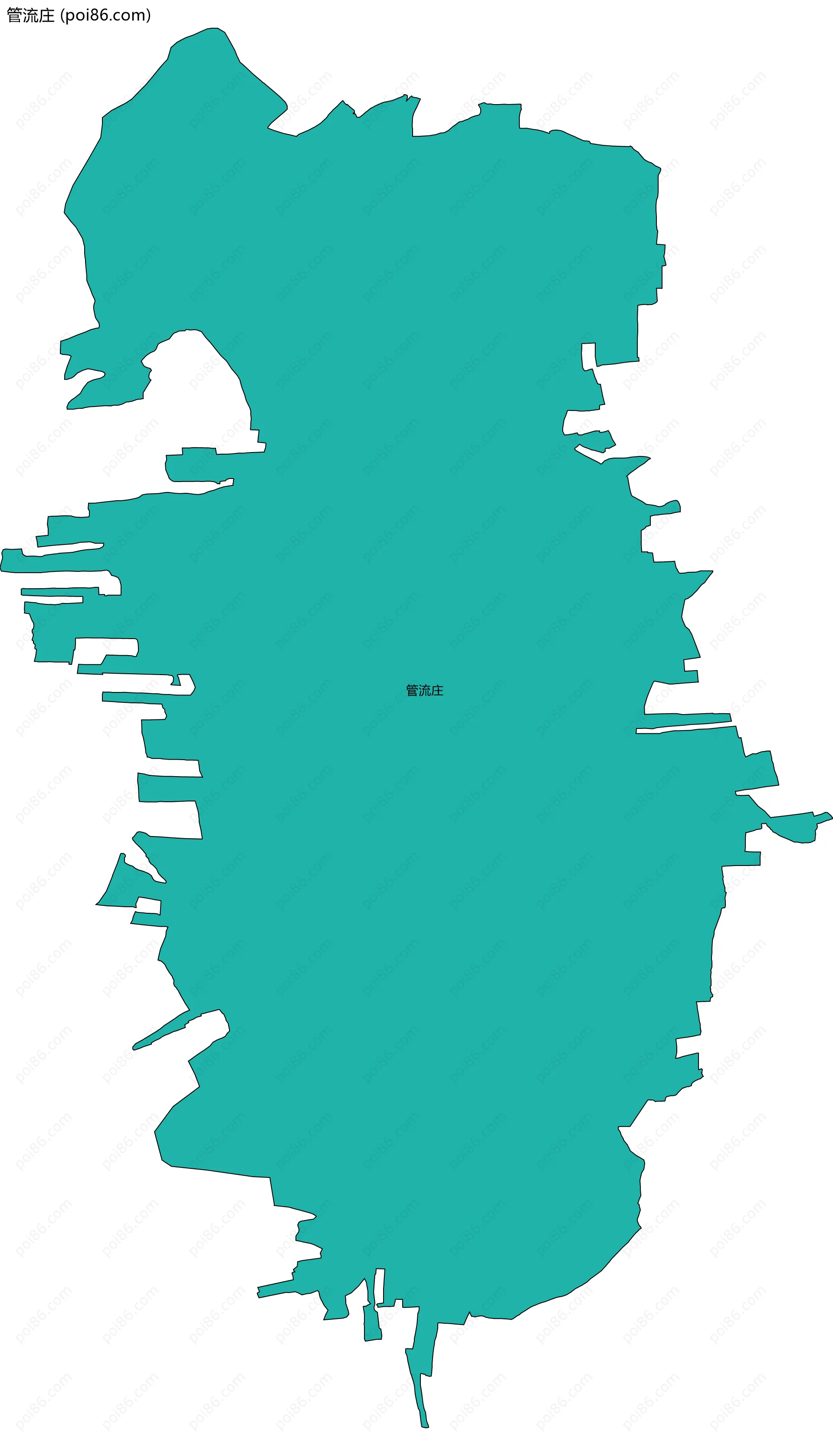 管流庄边界地图