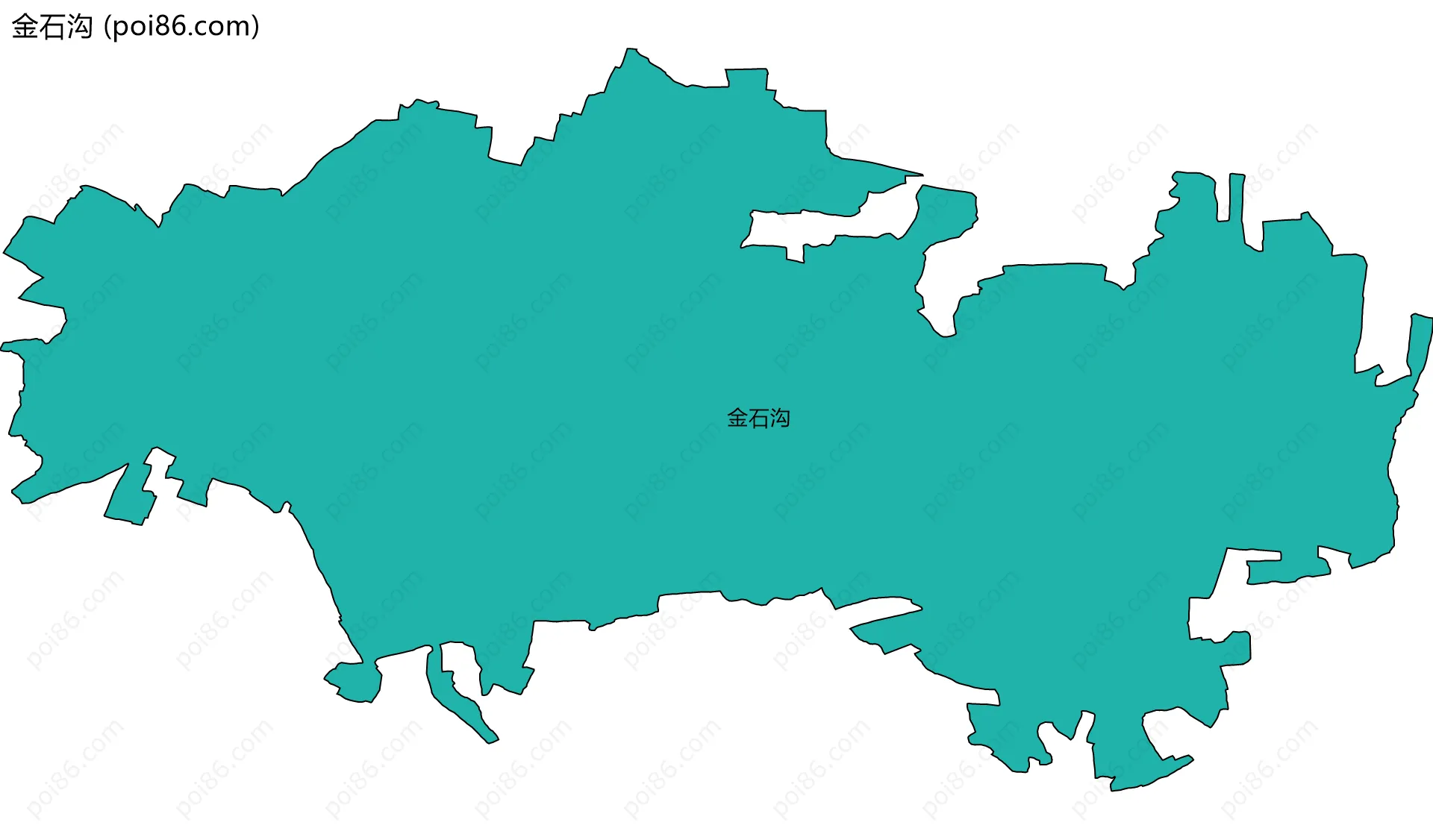 金石沟边界地图