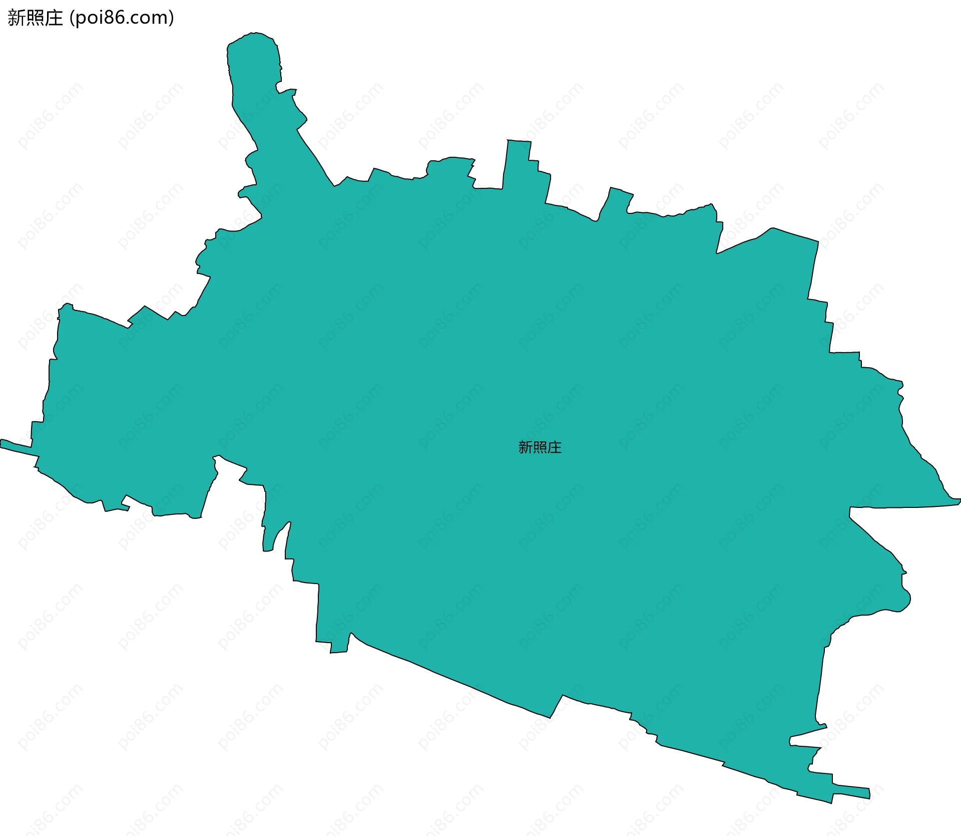 新照庄边界地图
