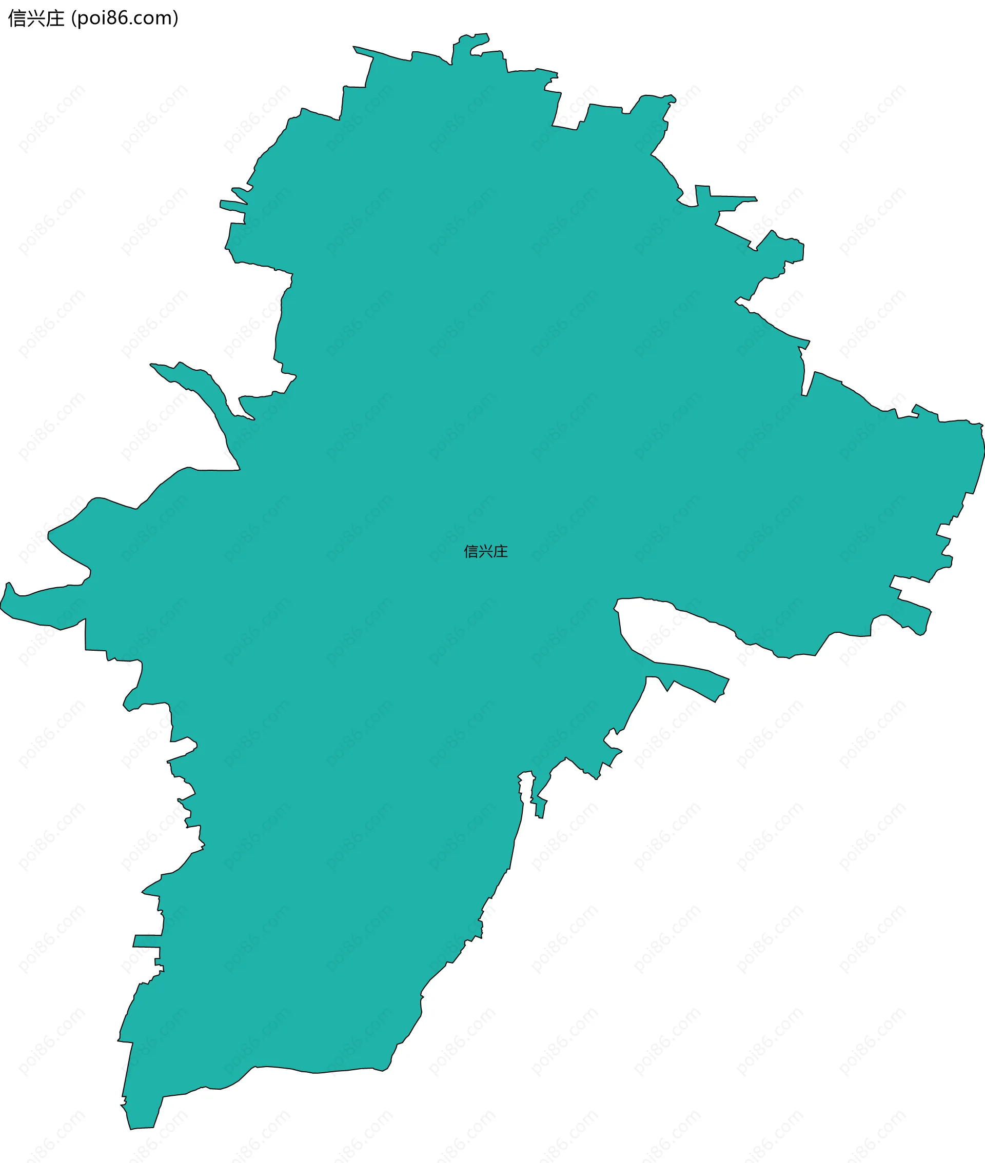 信兴庄边界地图