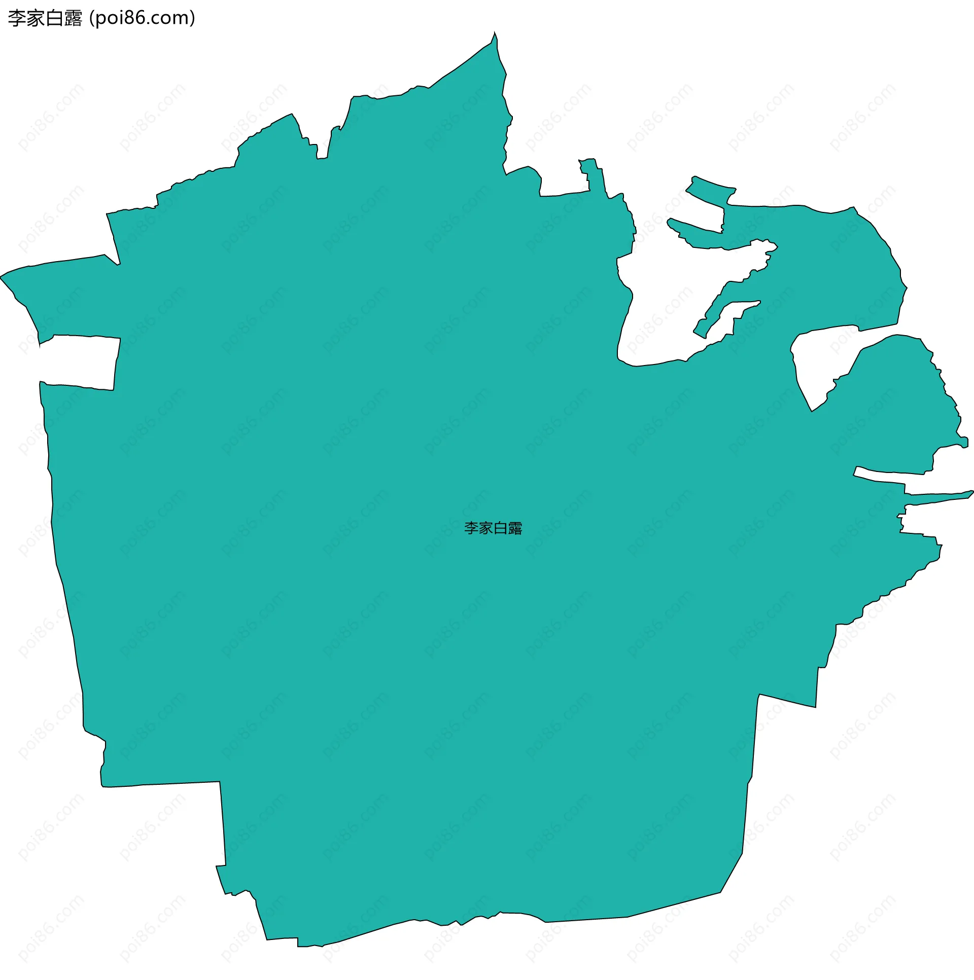 李家白露边界地图