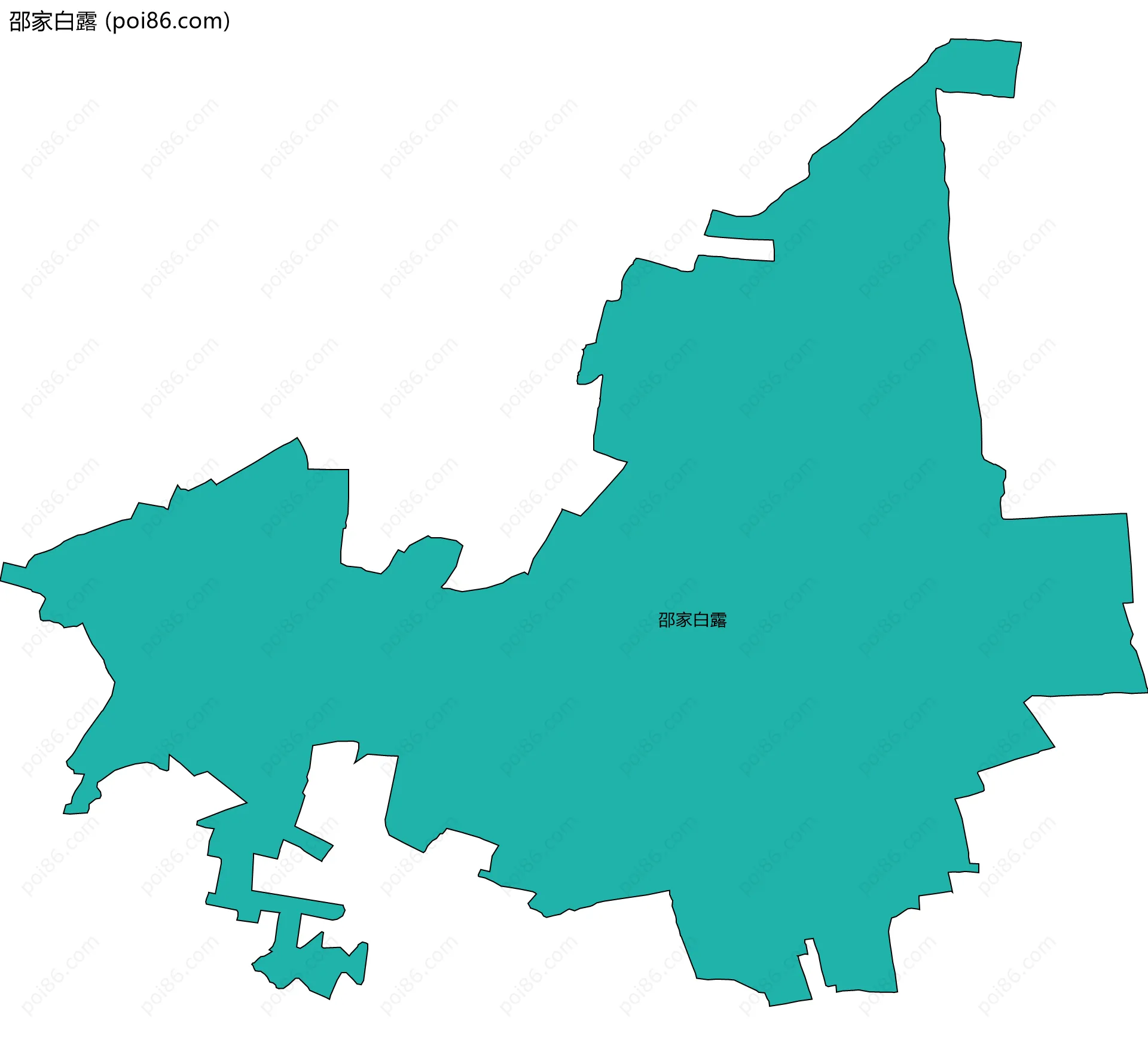 邵家白露边界地图