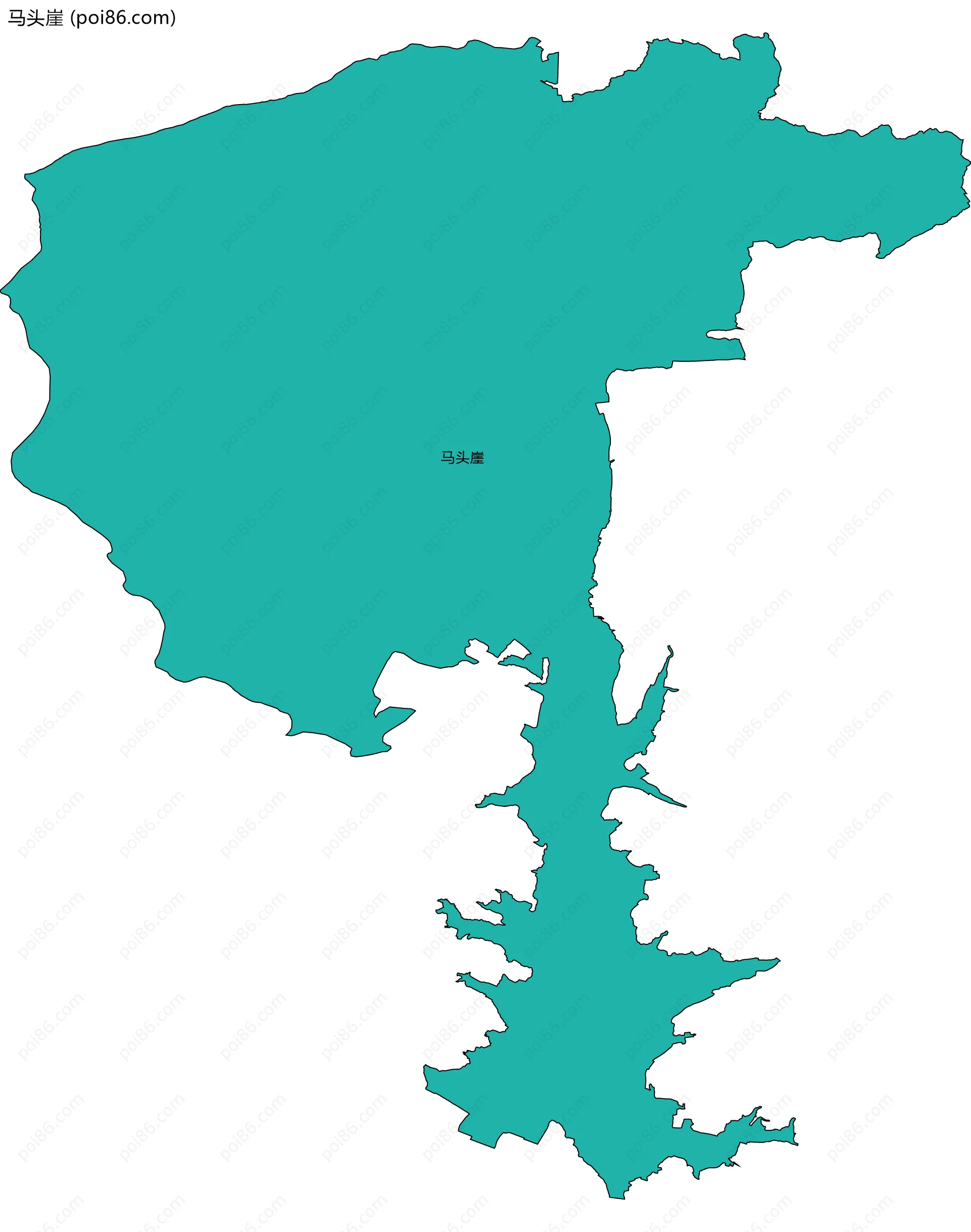 马头崖边界地图