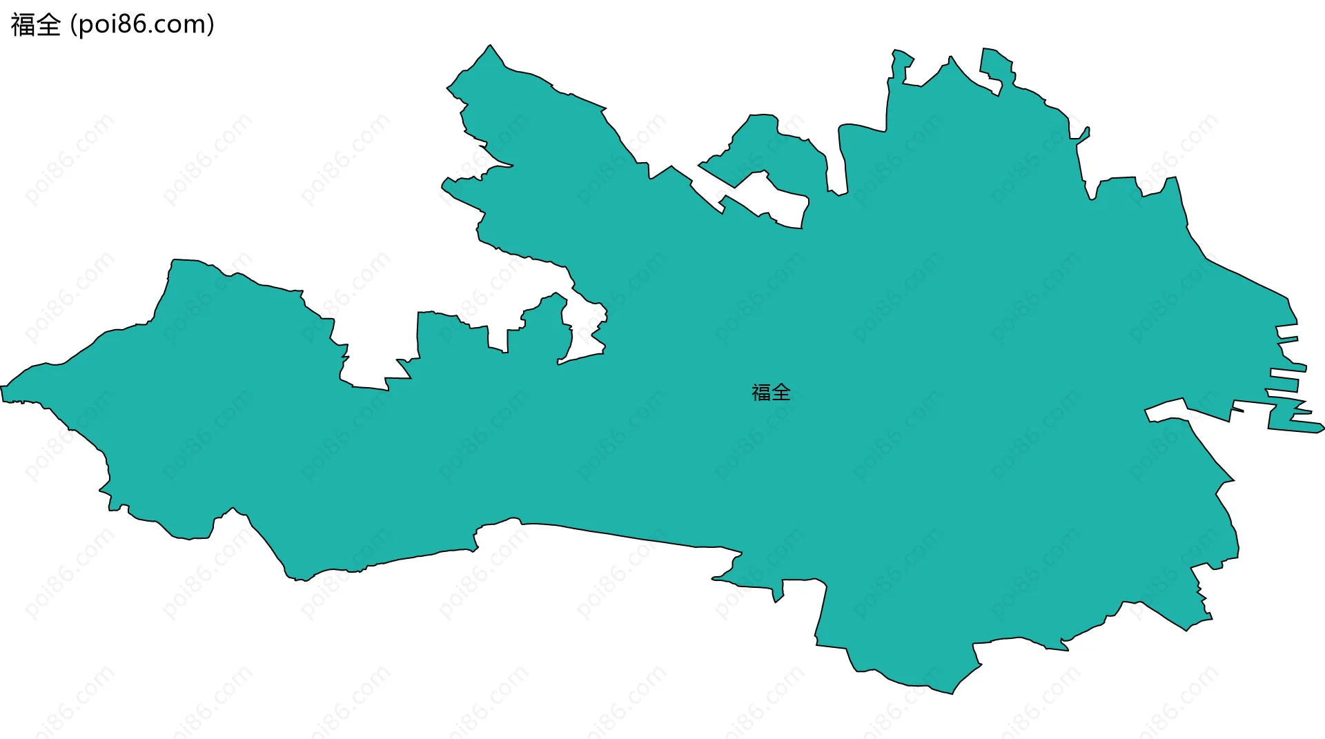 福全边界地图