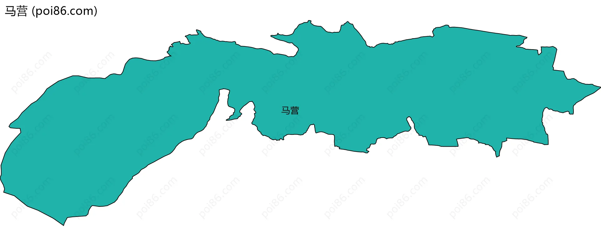 马营边界地图