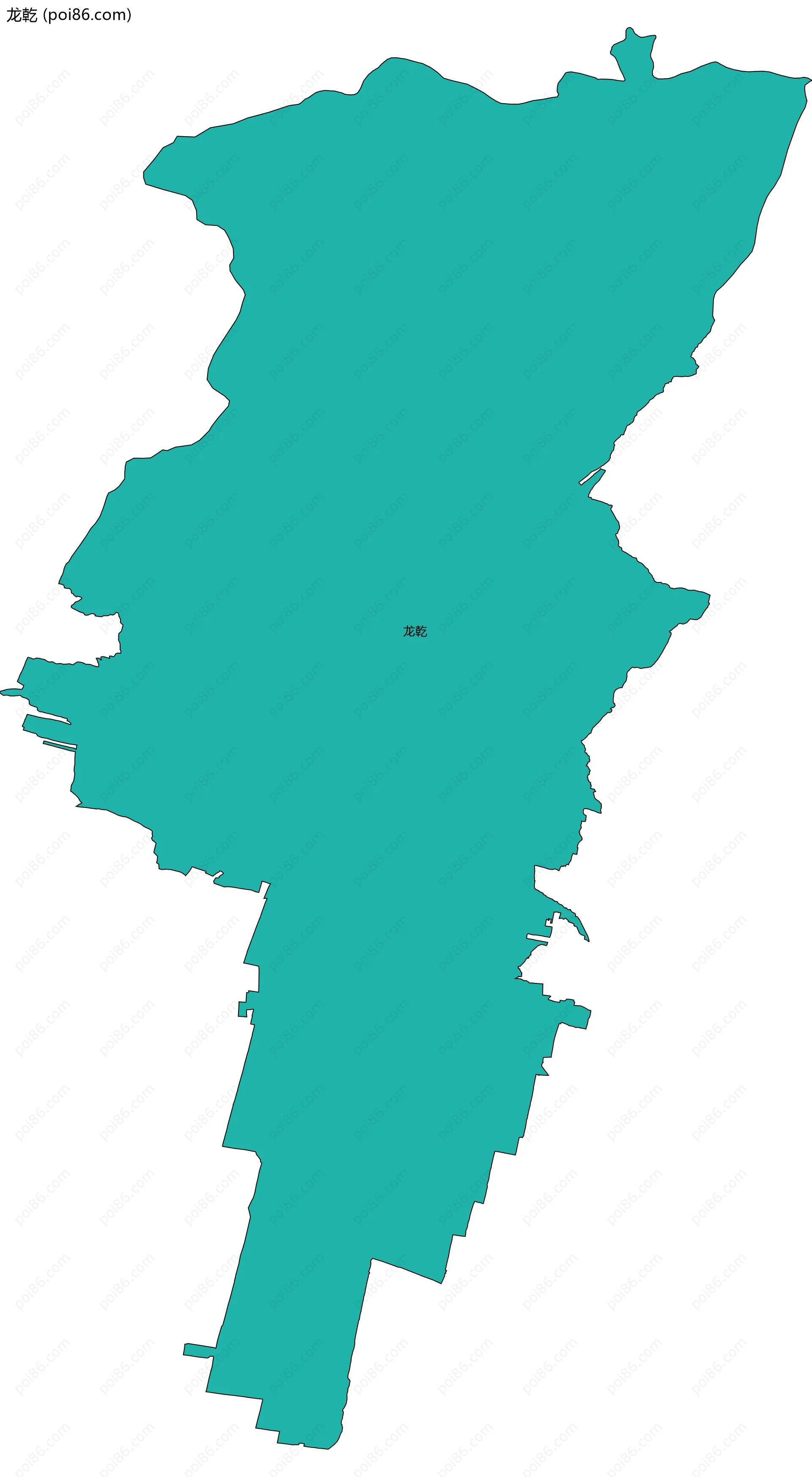 龙乾边界地图