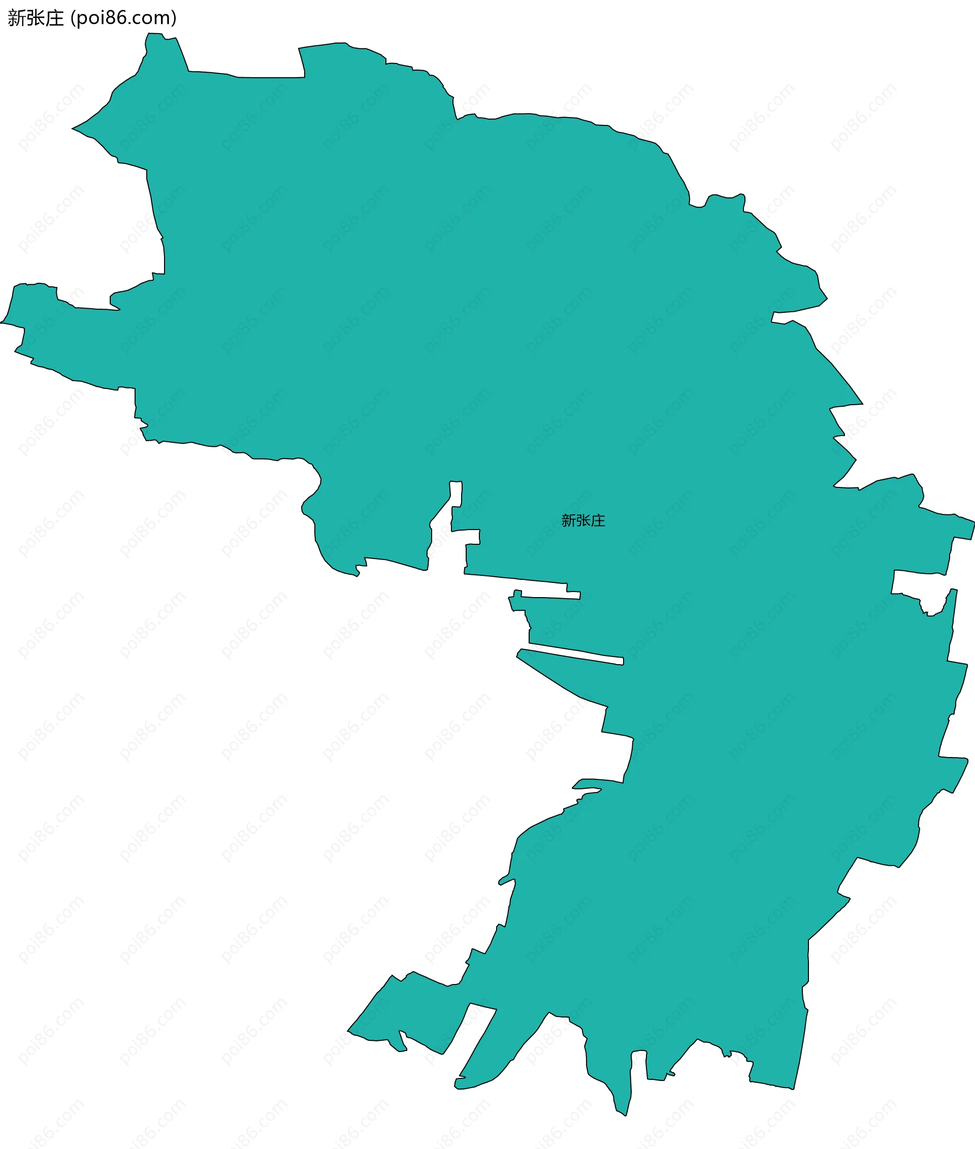 新张庄边界地图
