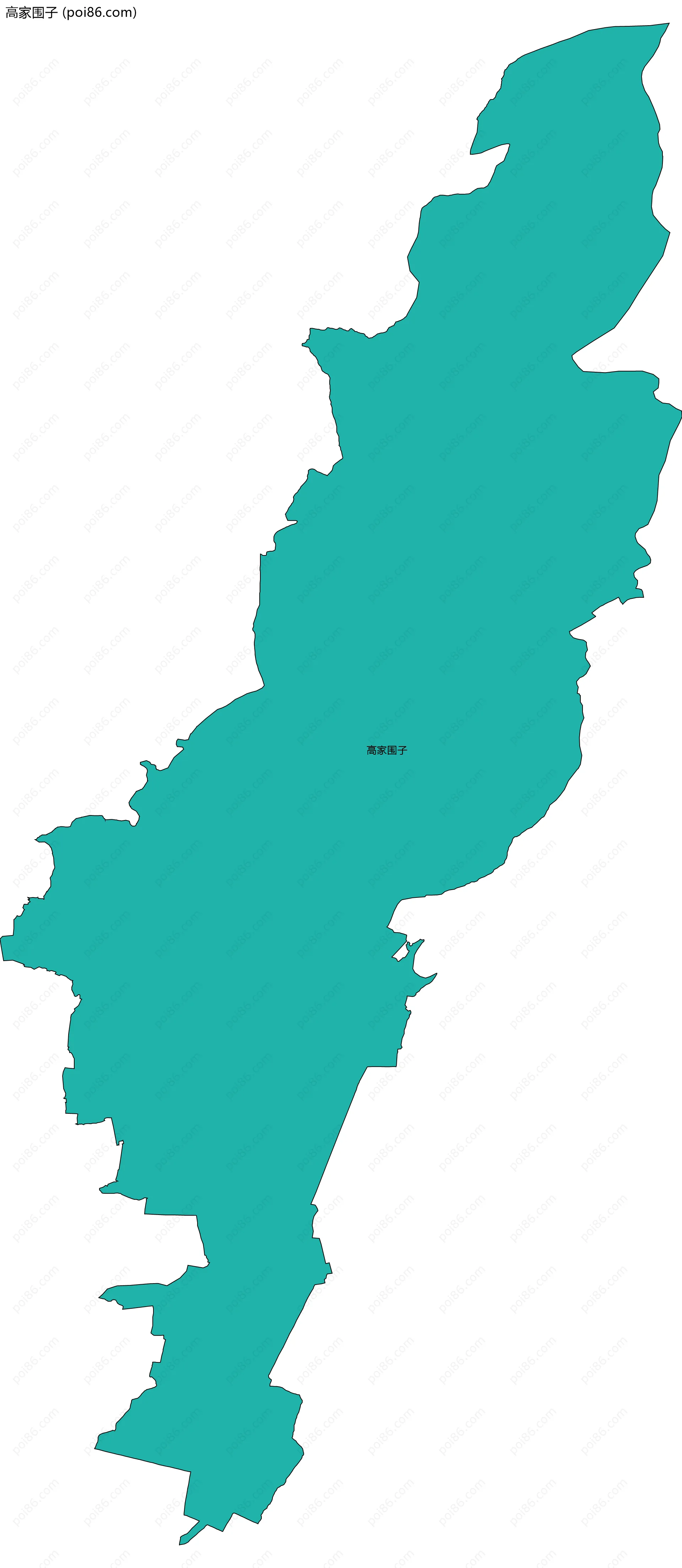高家围子边界地图