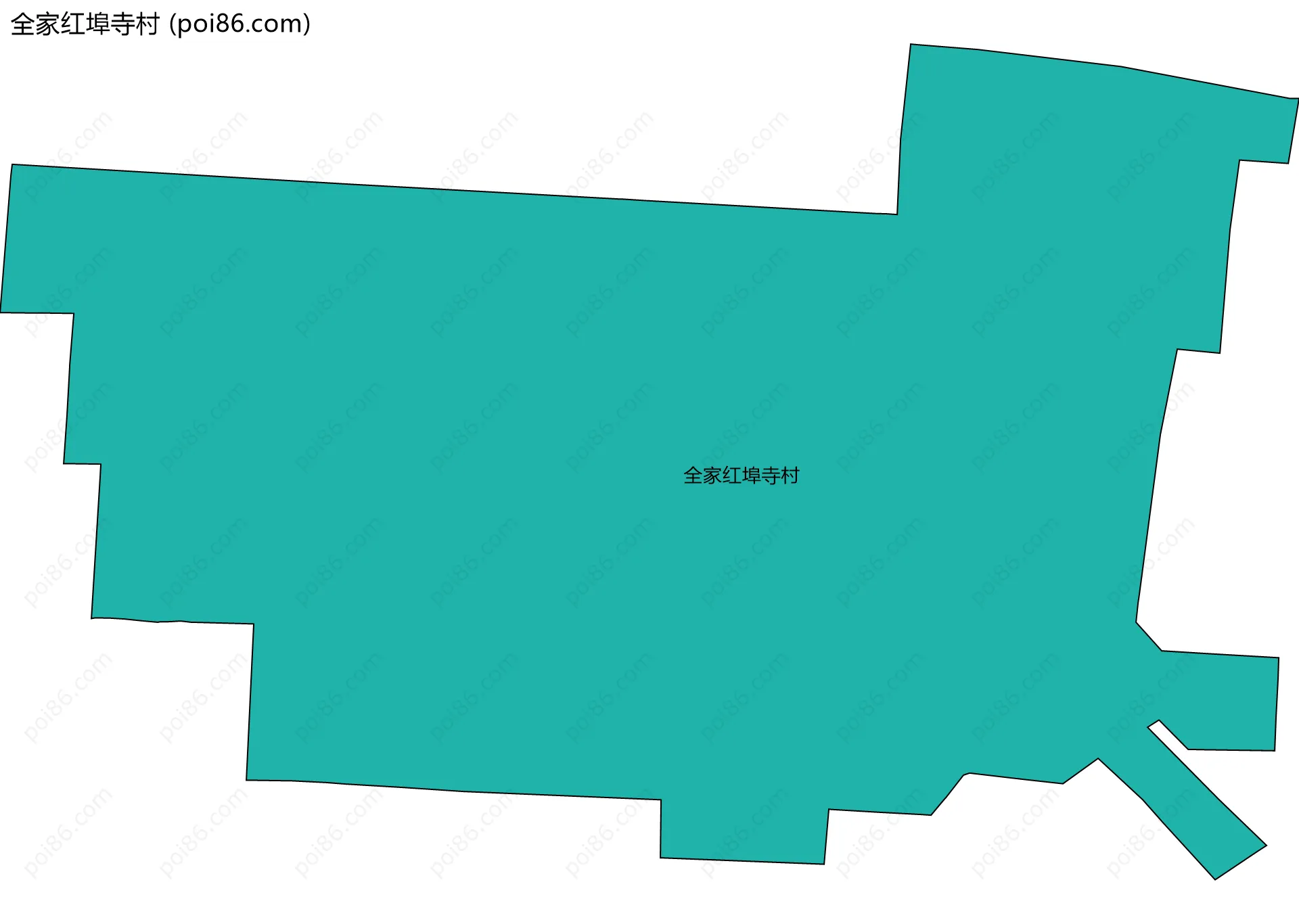 全家红埠寺村边界地图