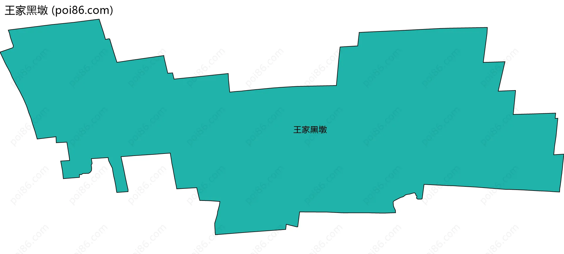 王家黑墩边界地图