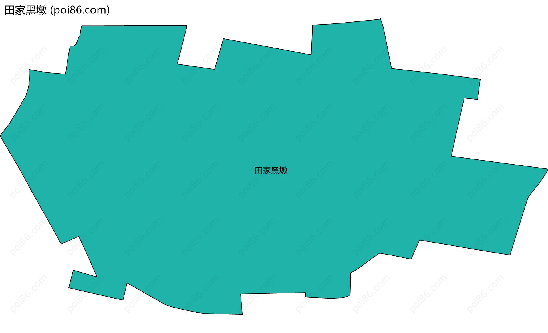 田家黑墩边界地图