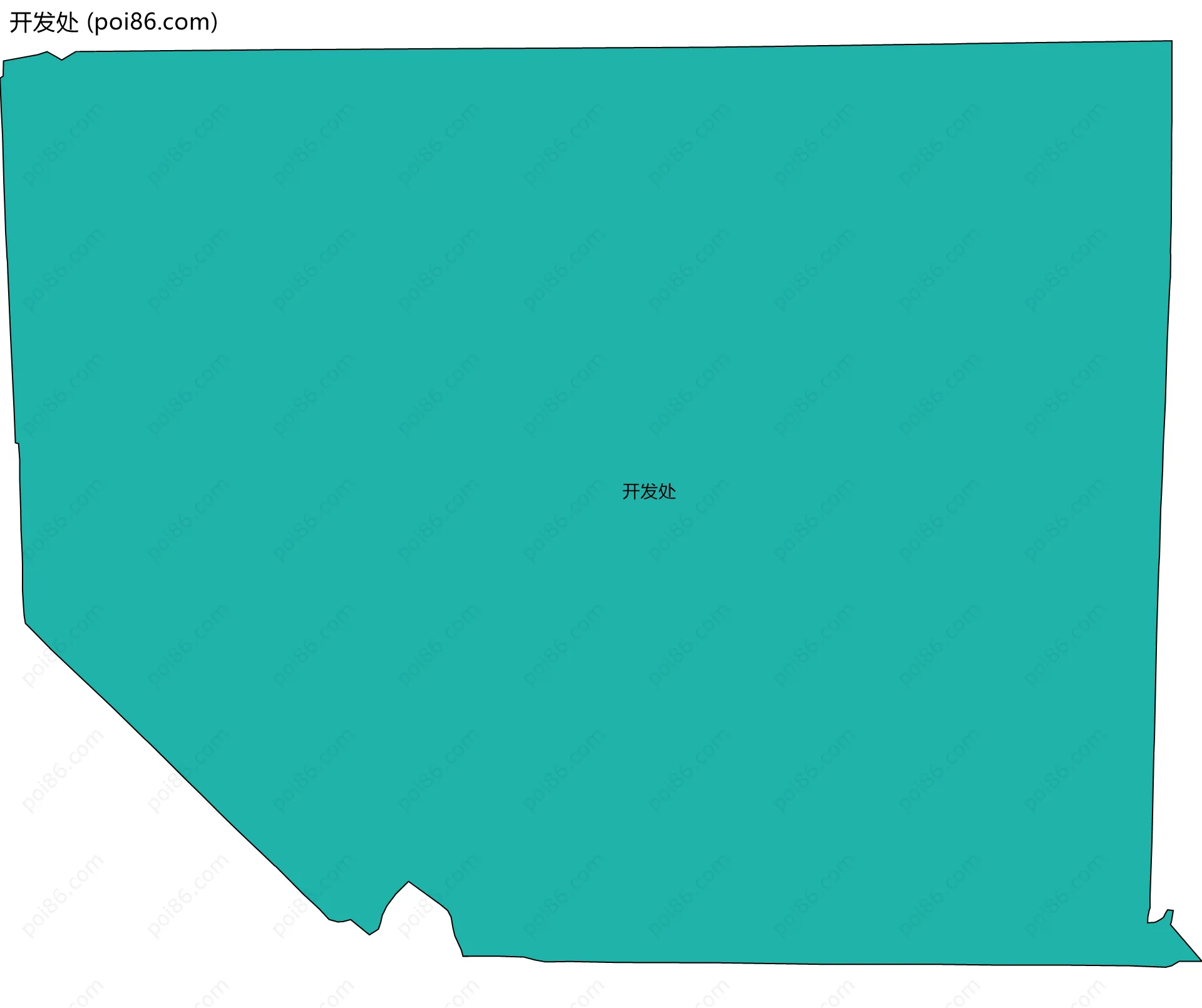 开发处边界地图