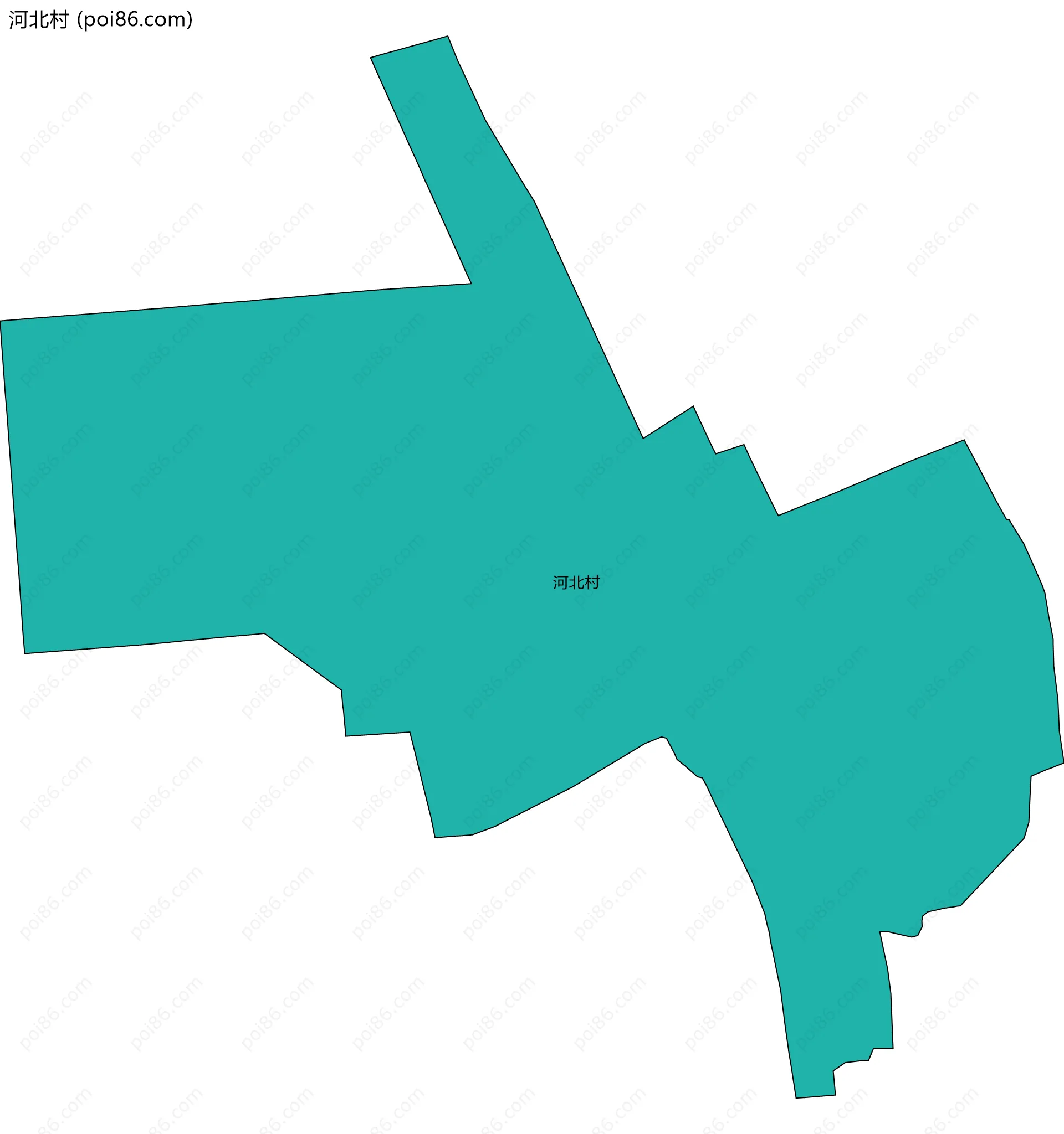 河北村边界地图