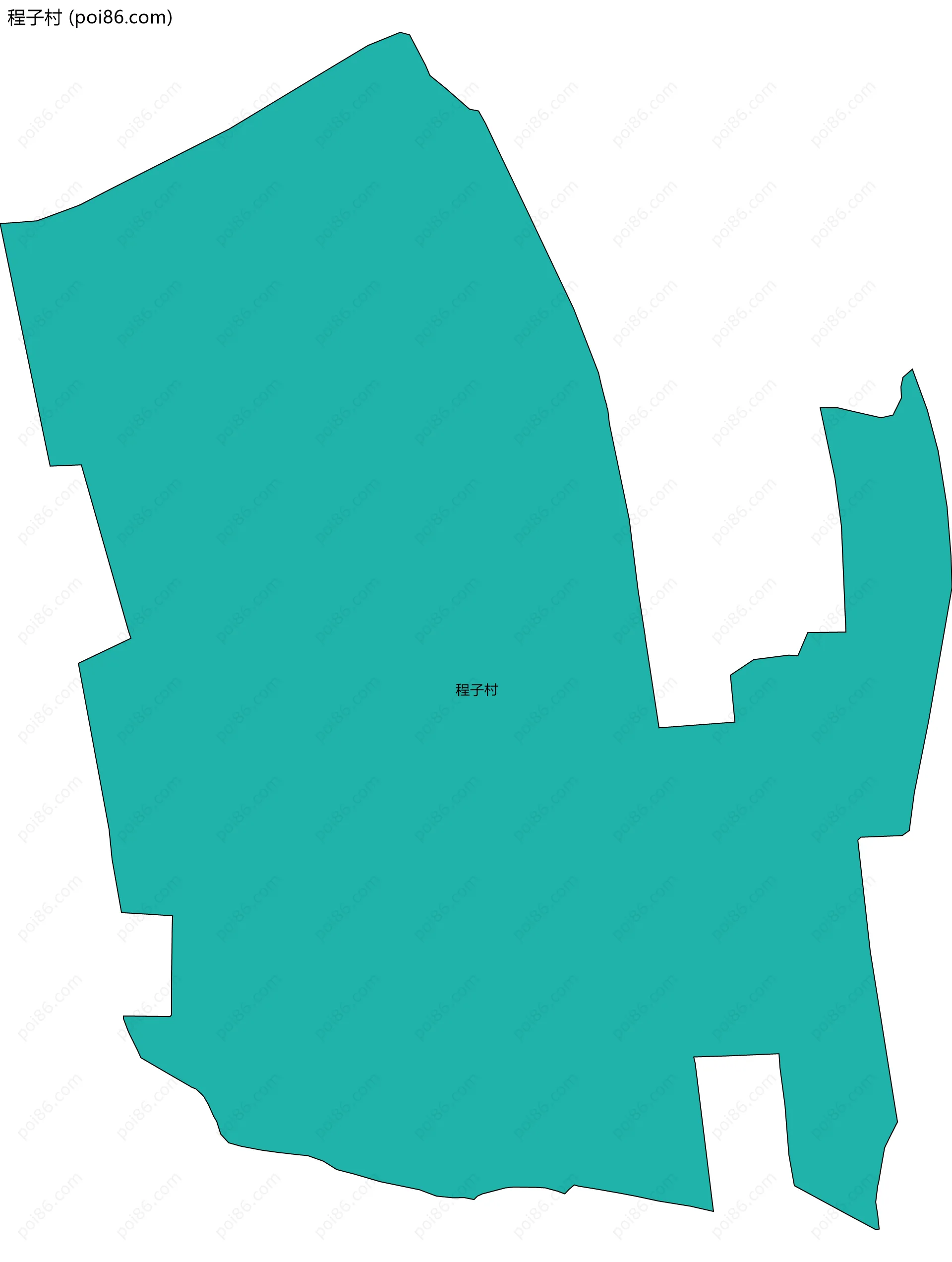程子村边界地图