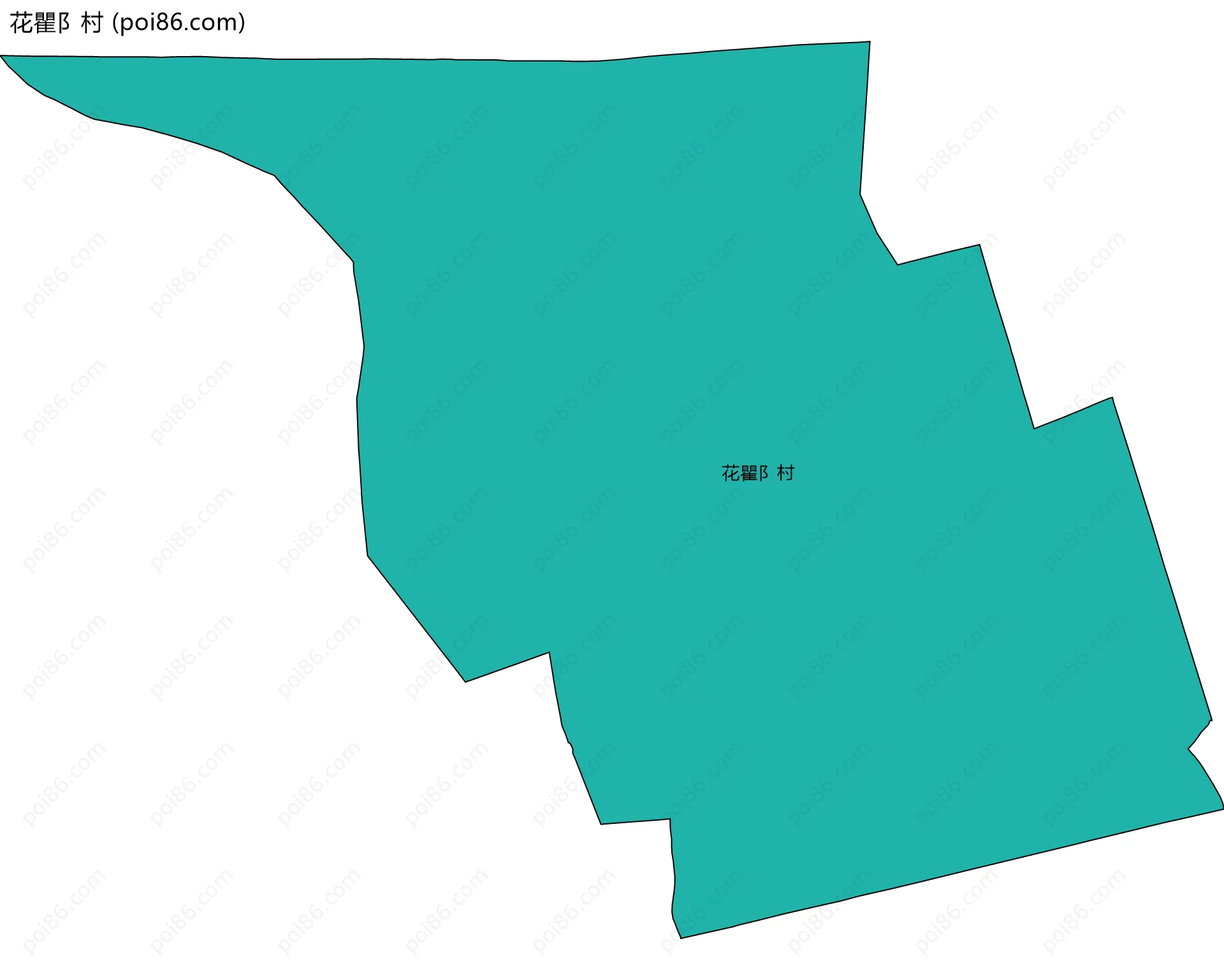 花瞿阝村边界地图