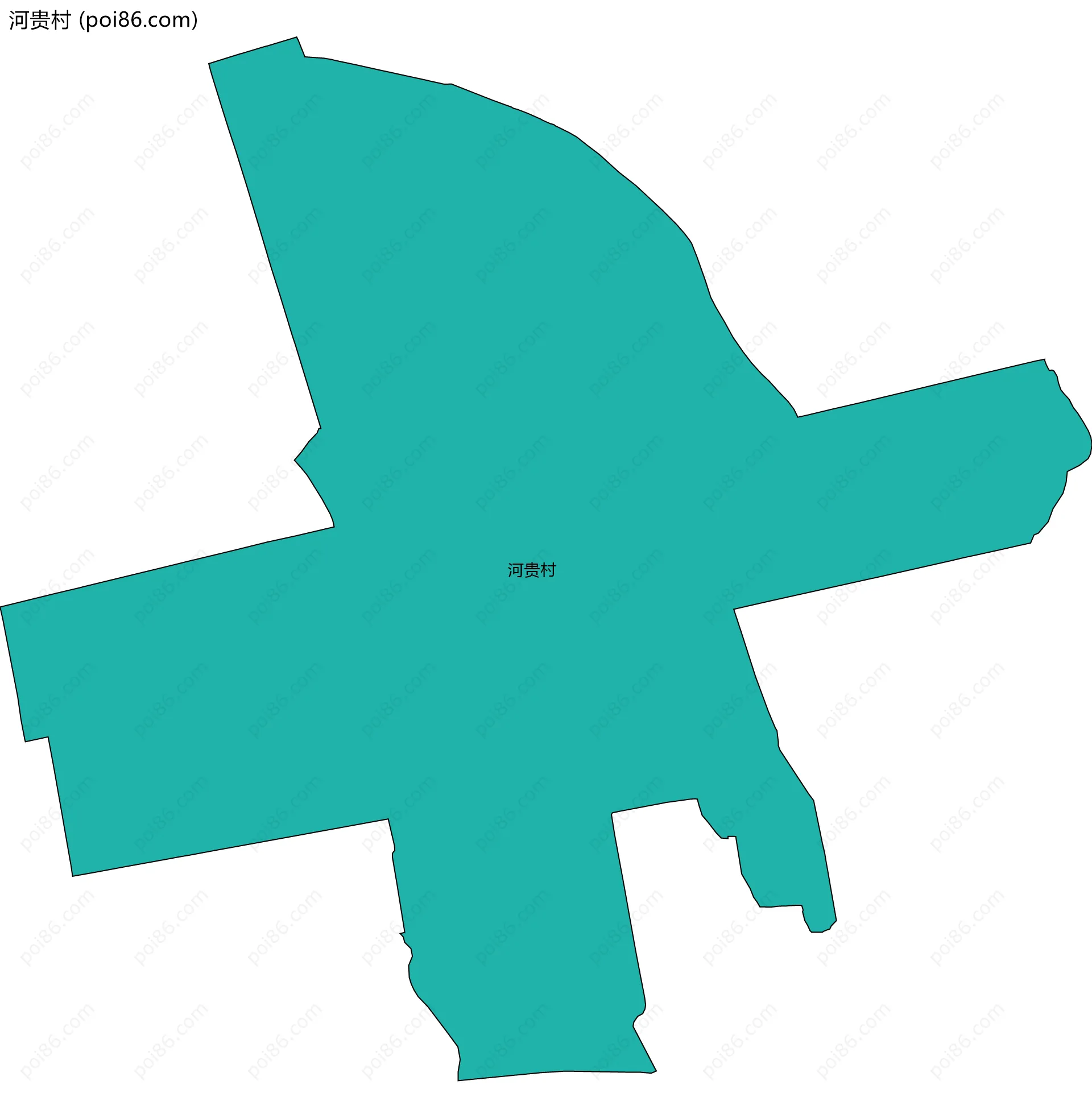 河贵村边界地图