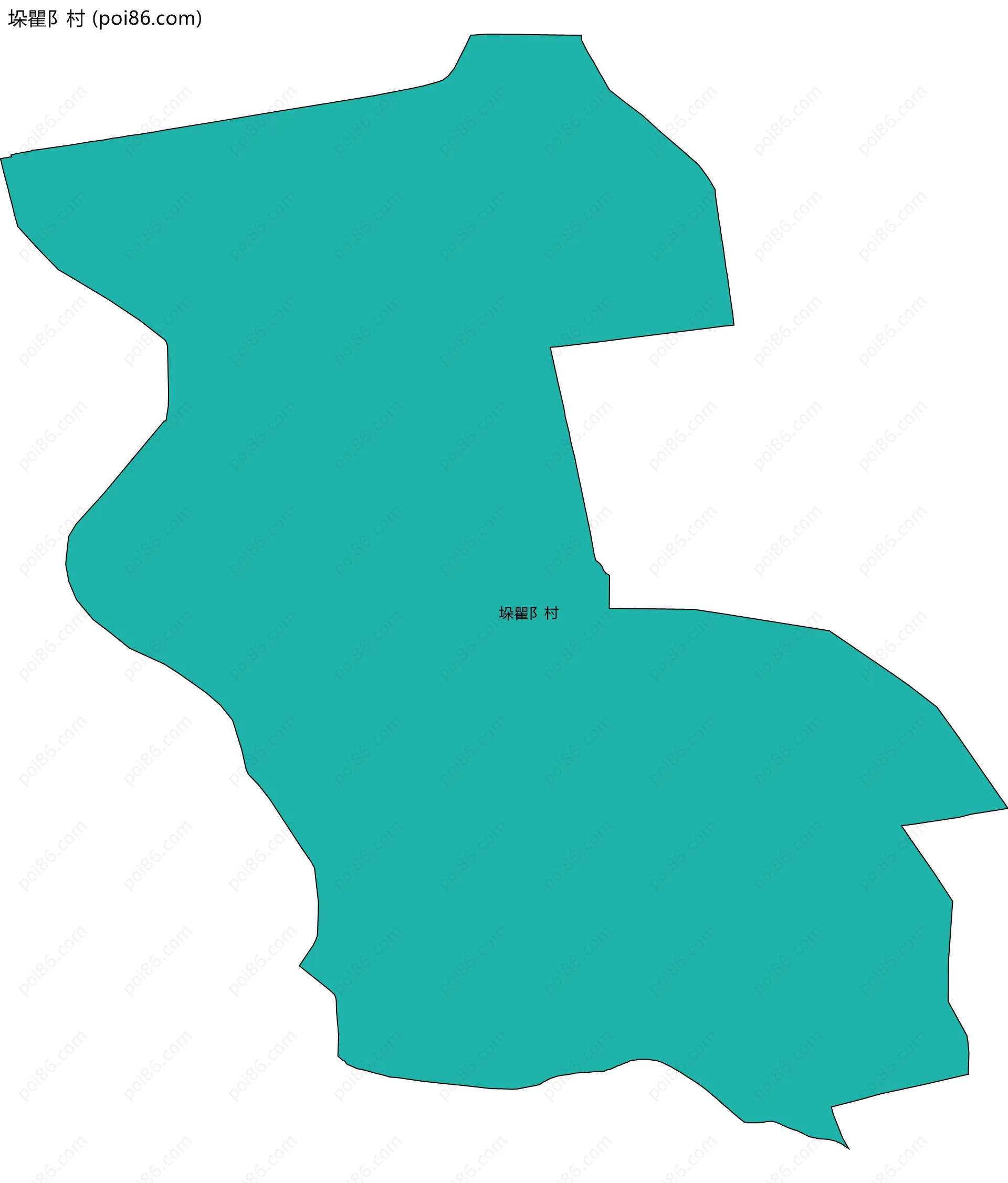 垛瞿阝村边界地图