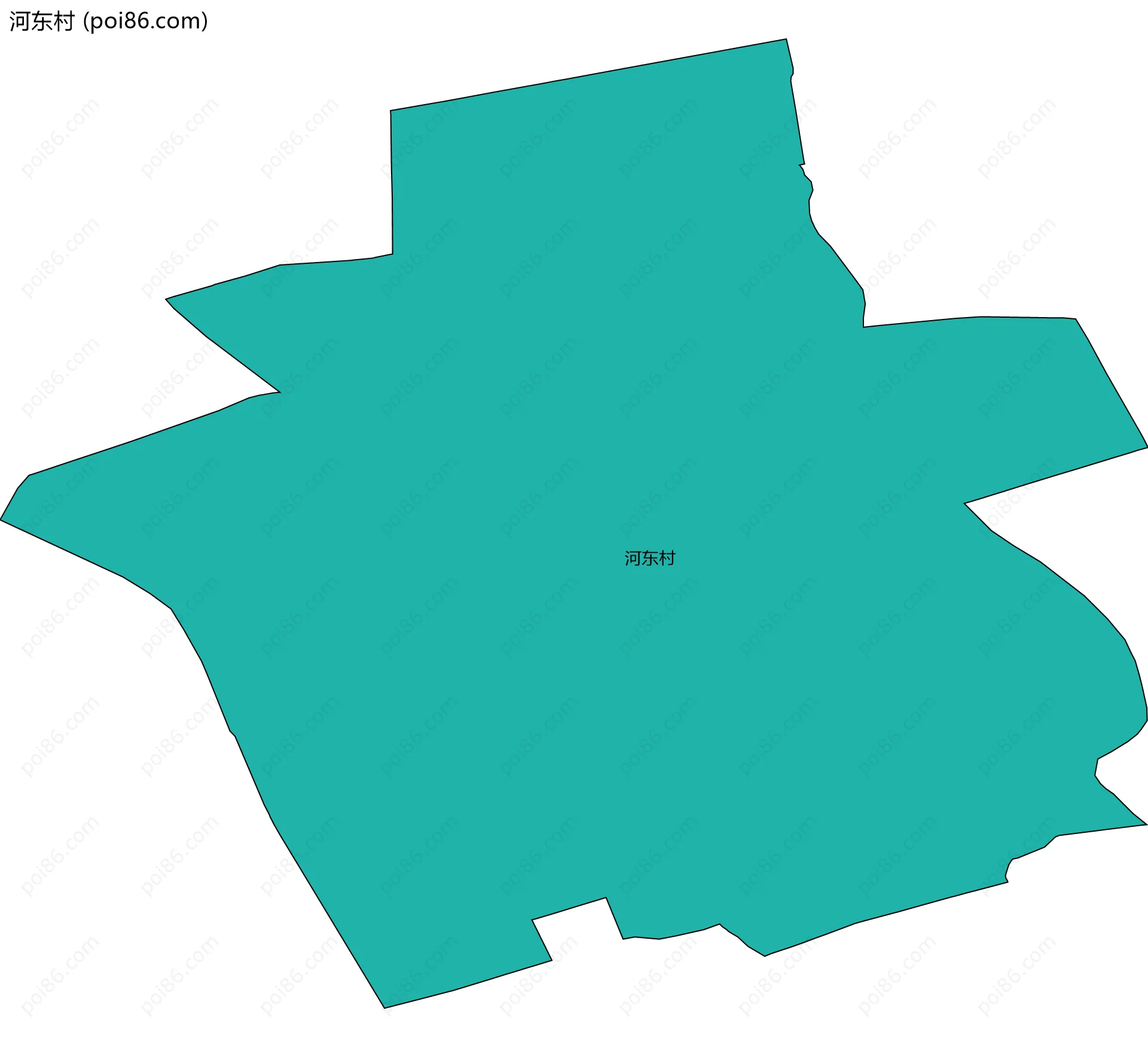 河东村边界地图