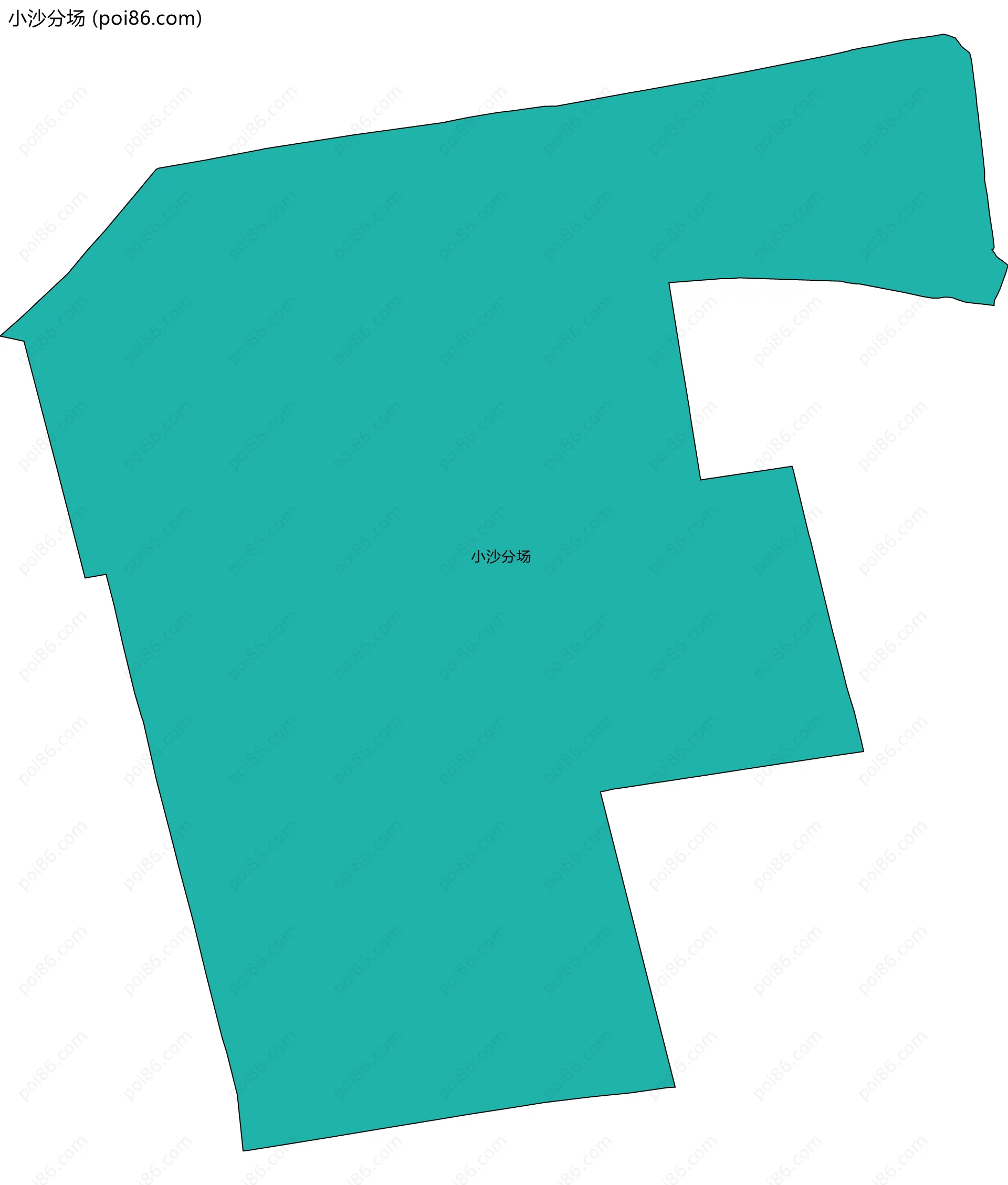 小沙分场边界地图