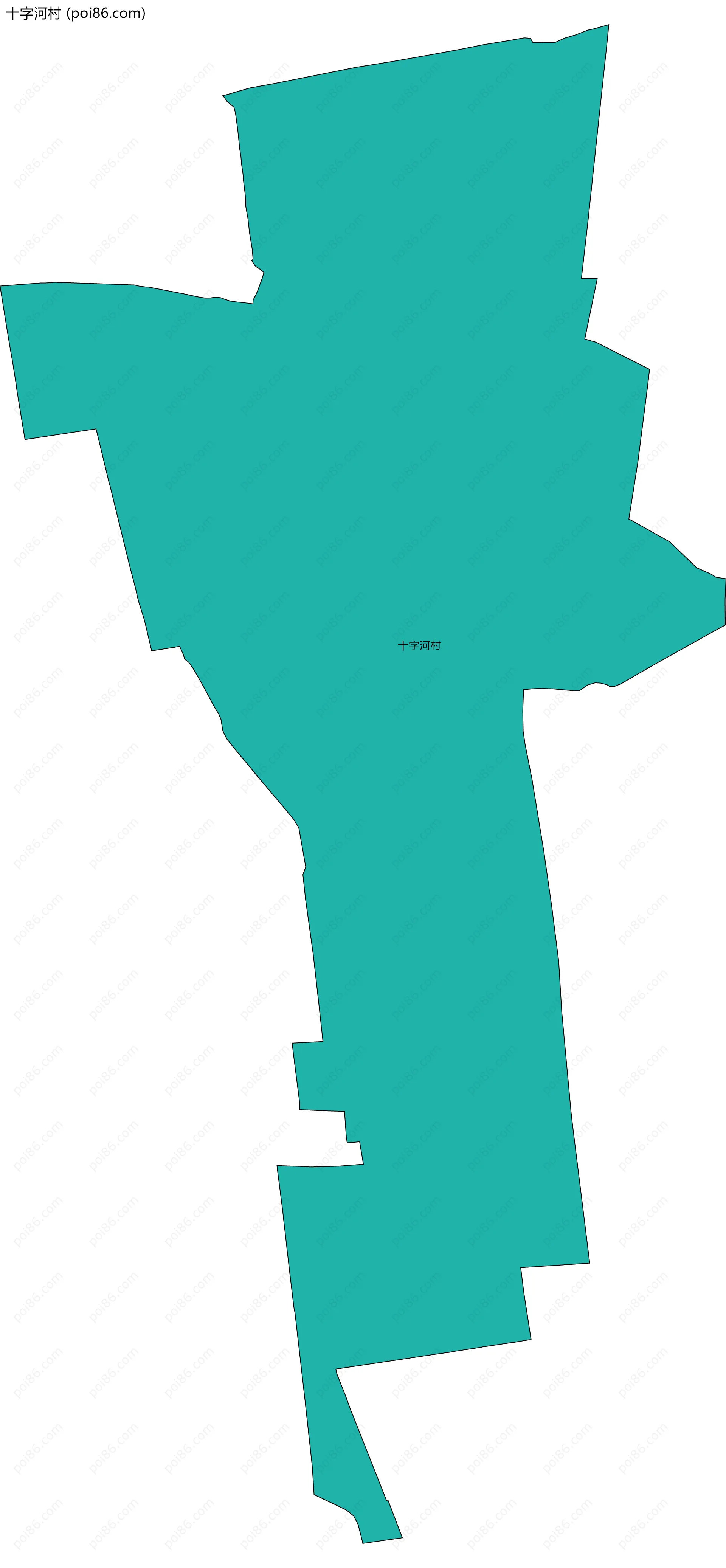 十字河村边界地图