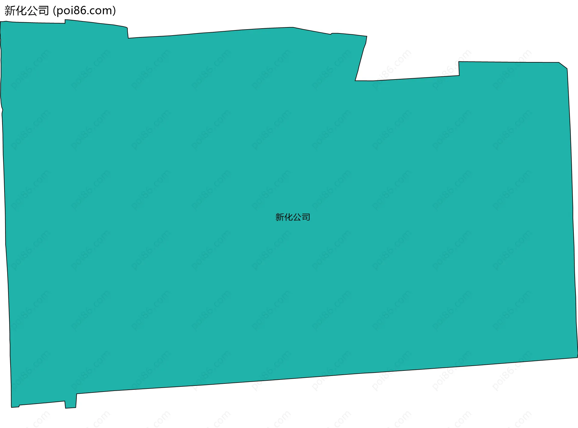 新化公司边界地图