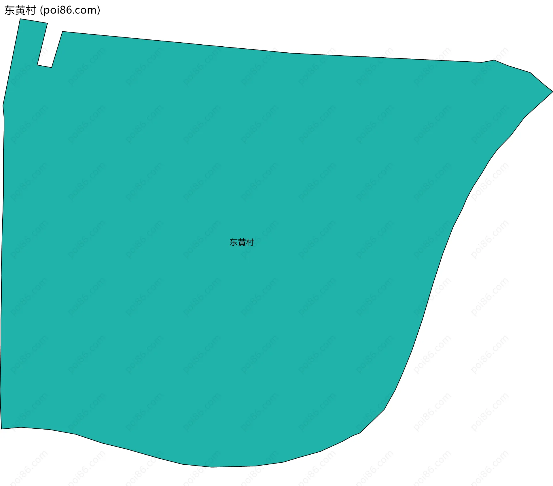 东黄村边界地图