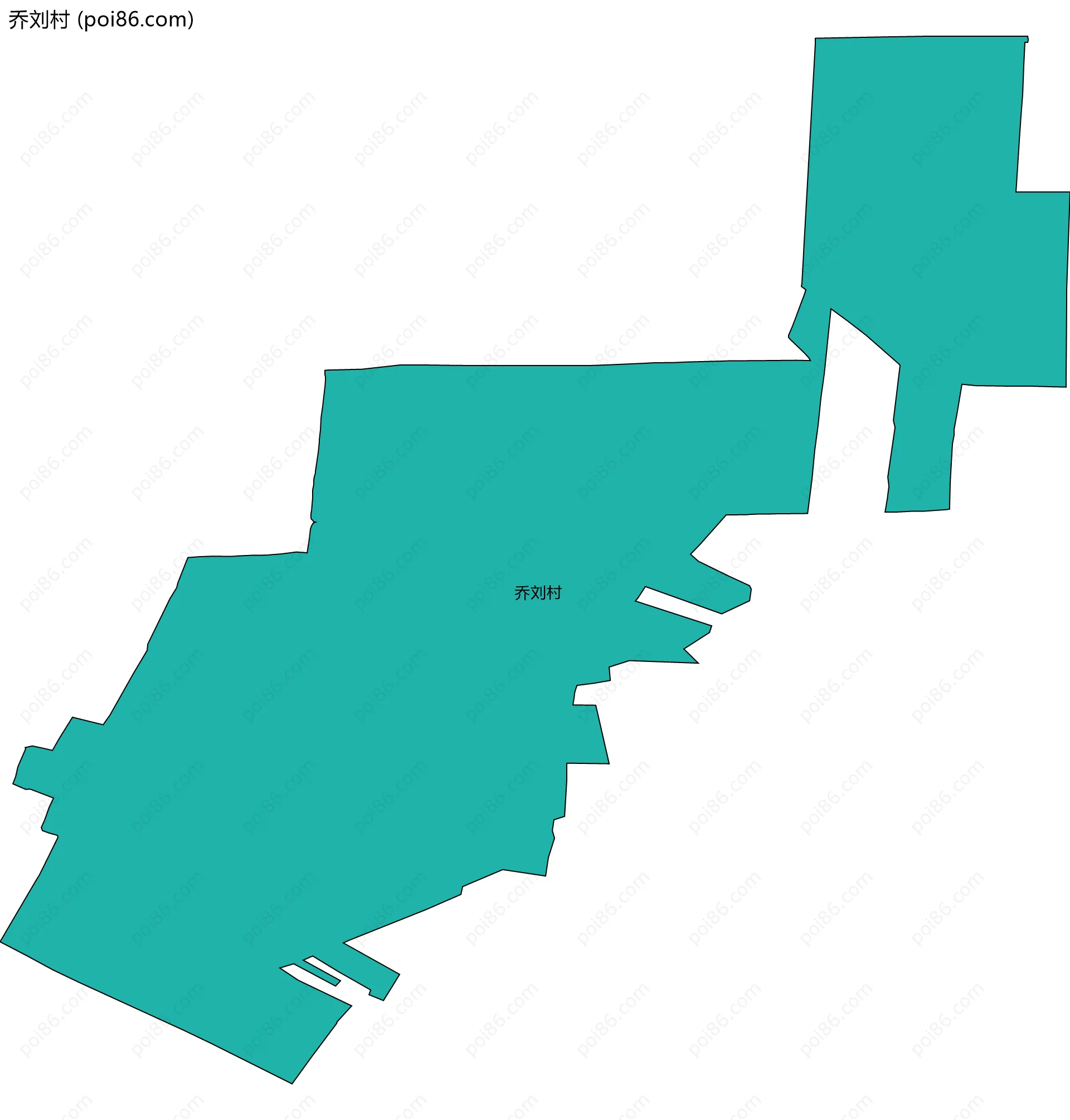乔刘村边界地图