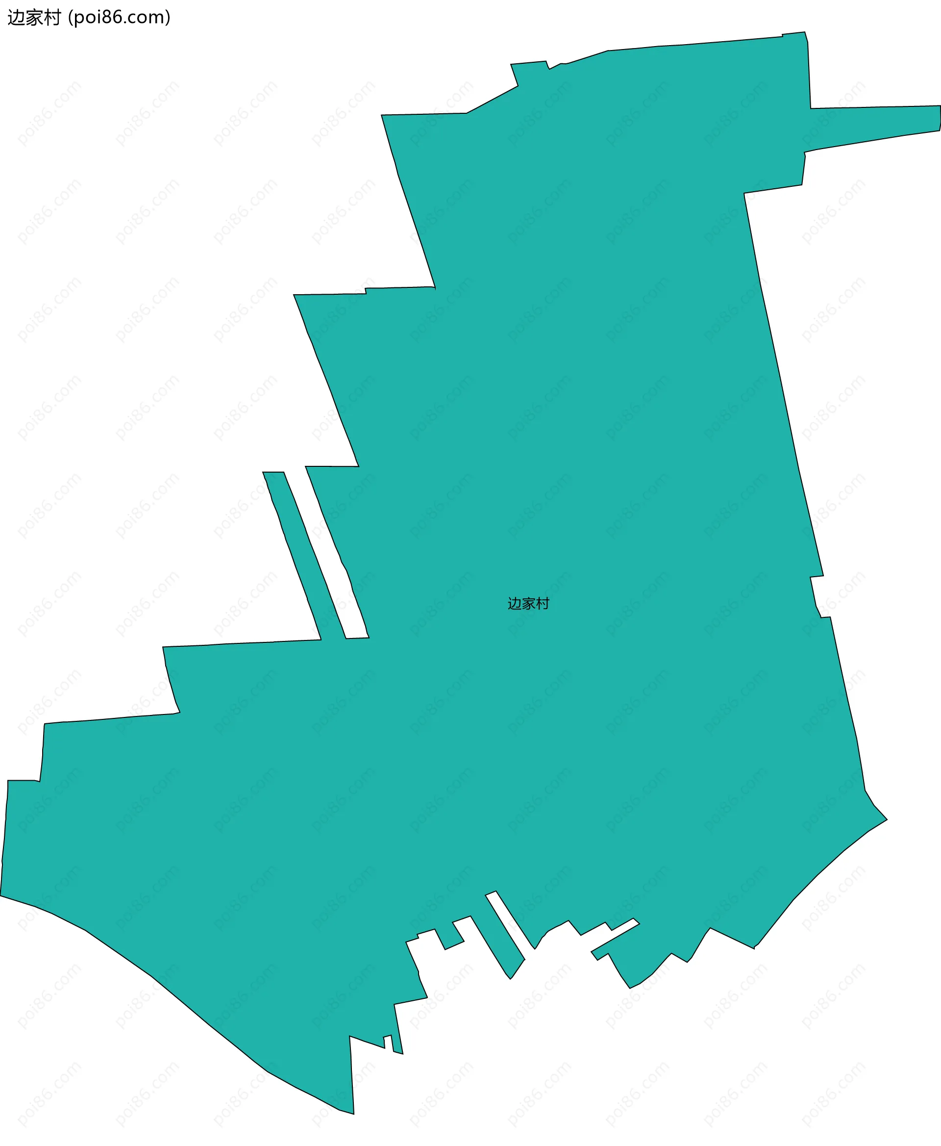 边家村边界地图