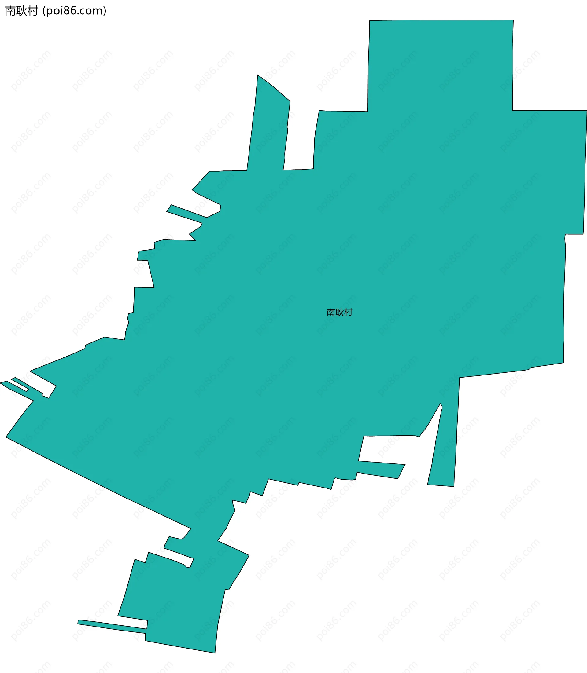 南耿村边界地图