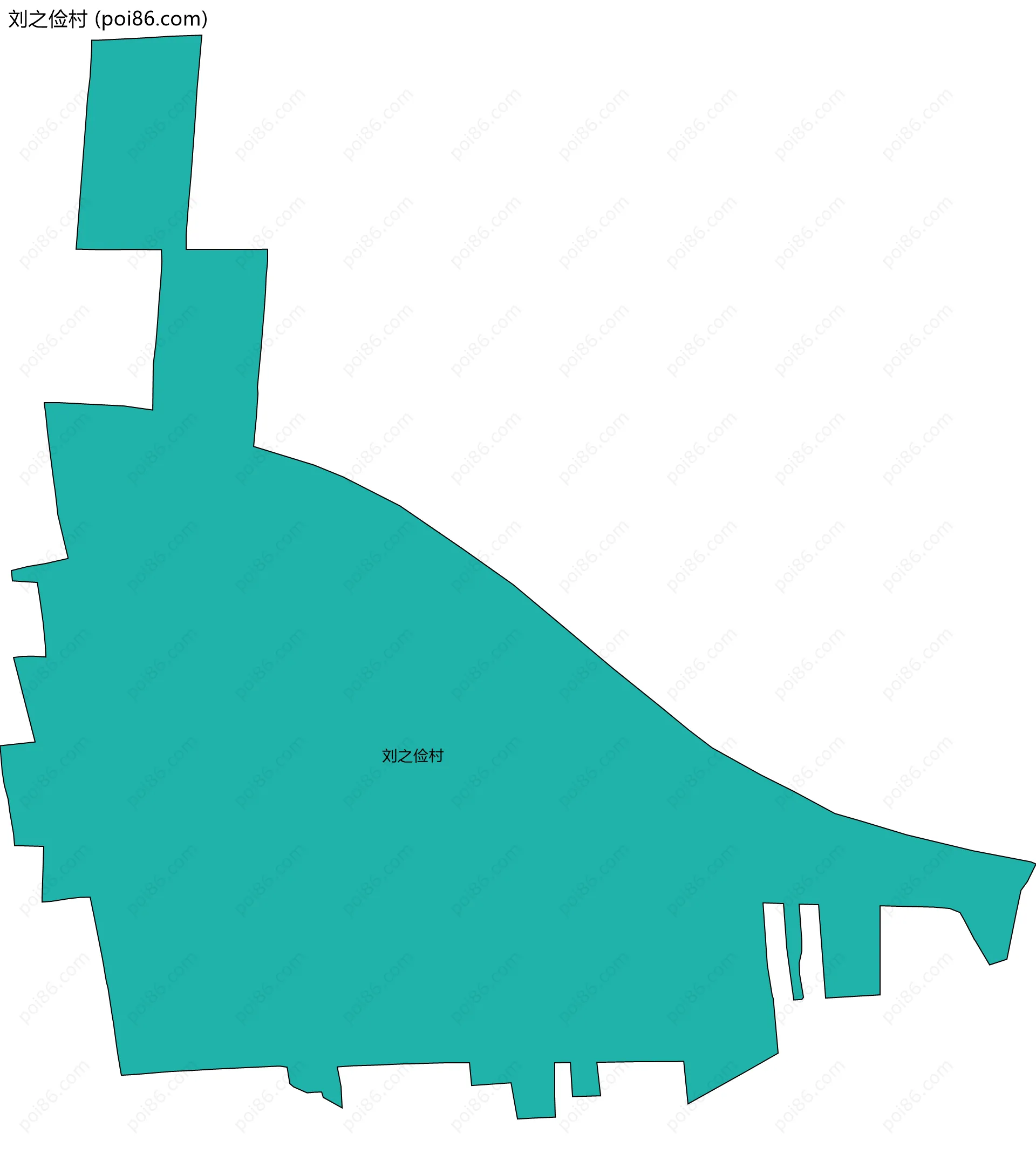 刘之俭村边界地图