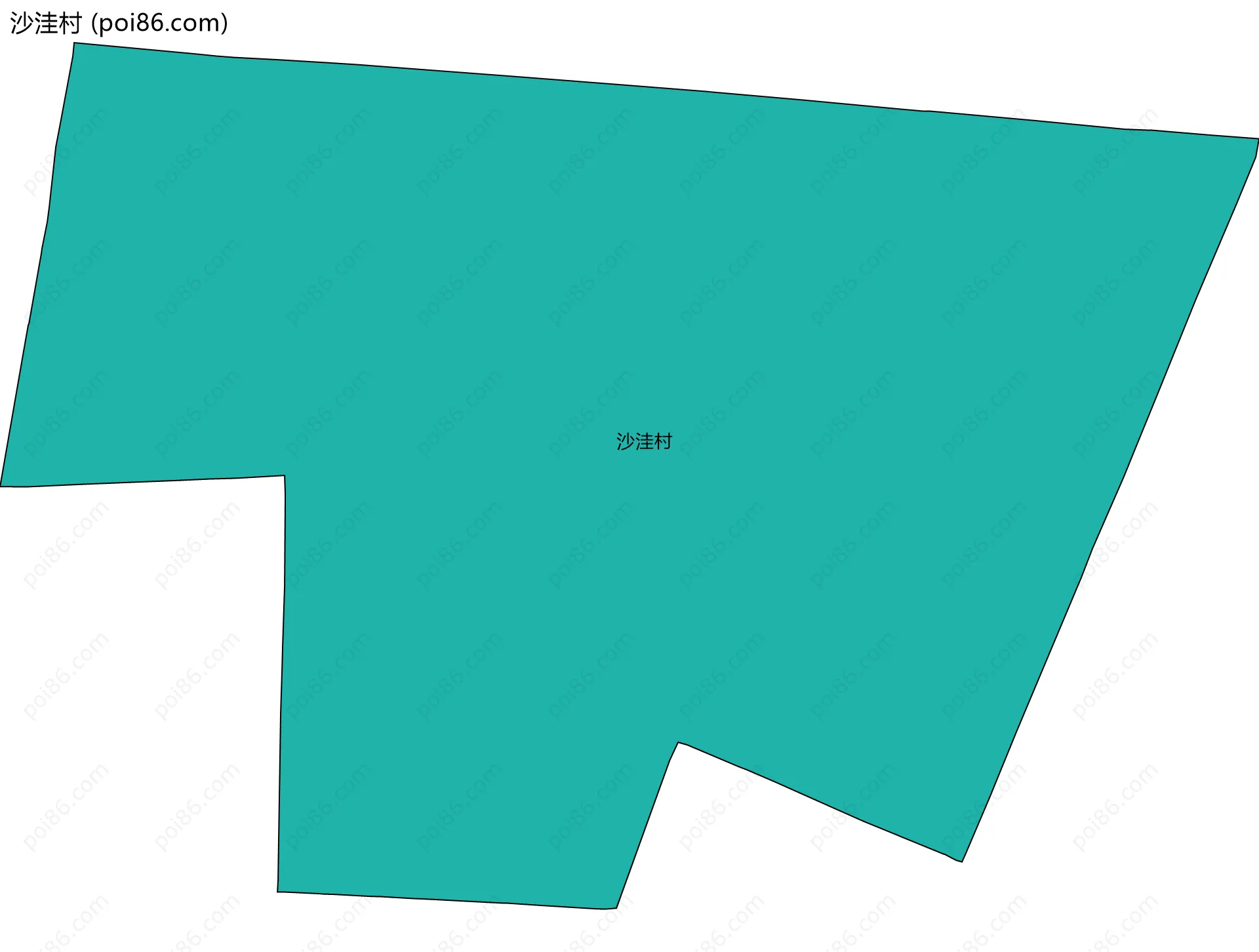 沙洼村边界地图
