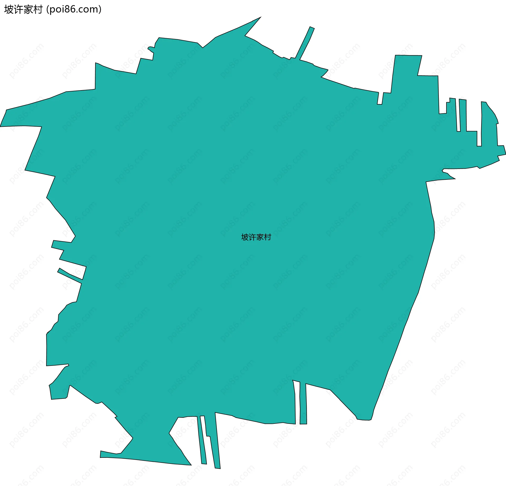 坡许家村边界地图