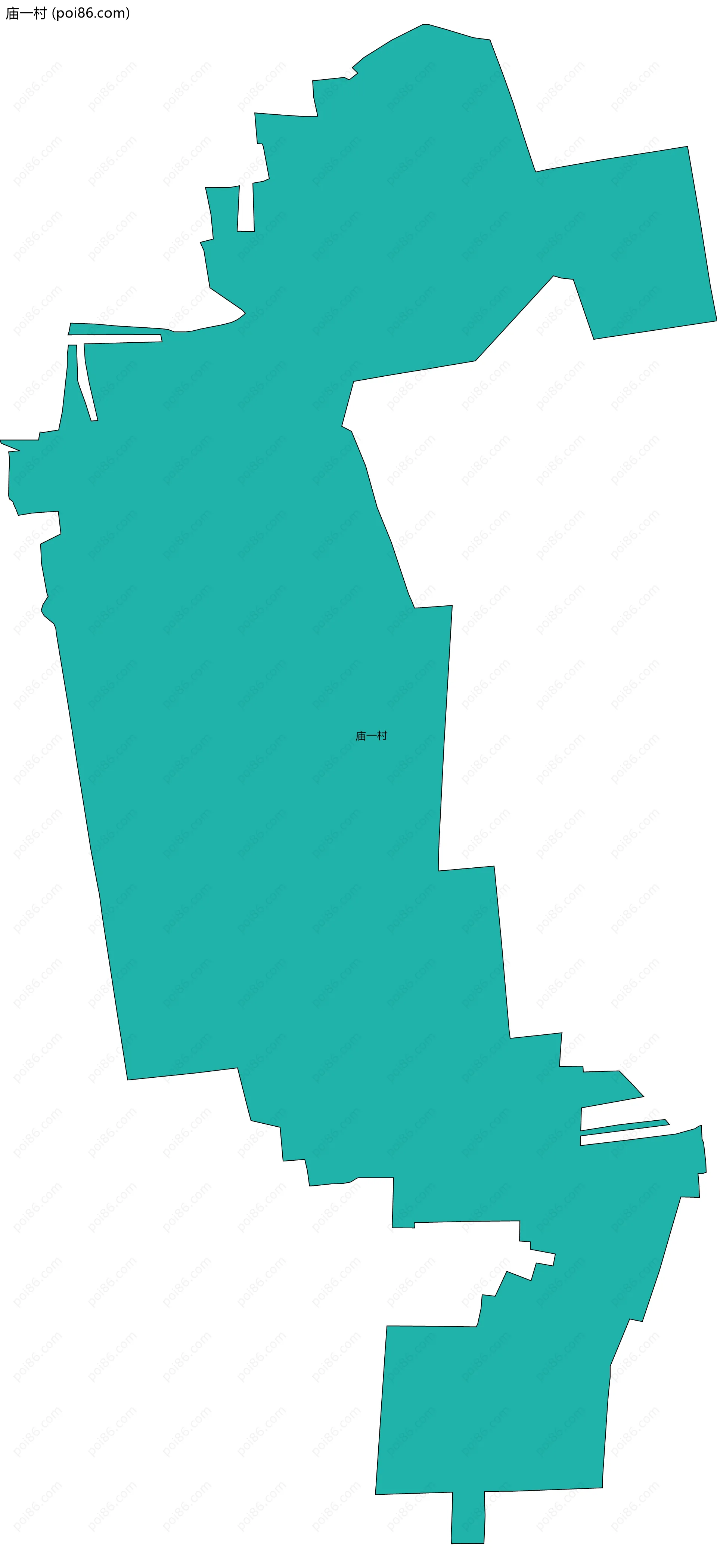 庙一村边界地图