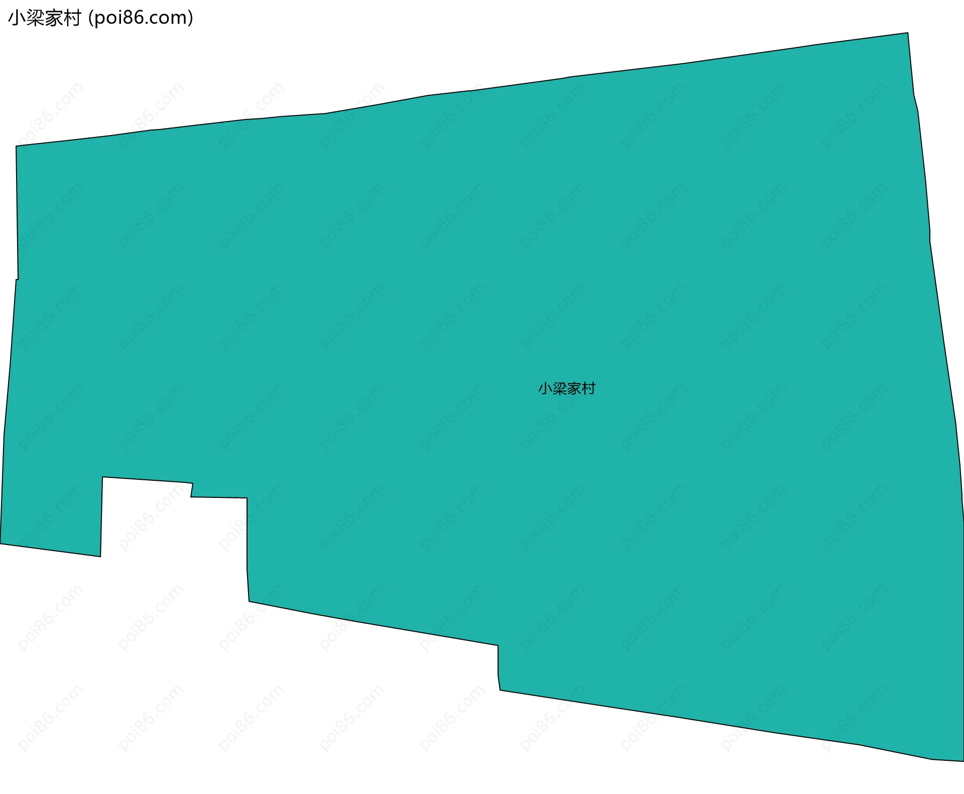 小梁家村边界地图