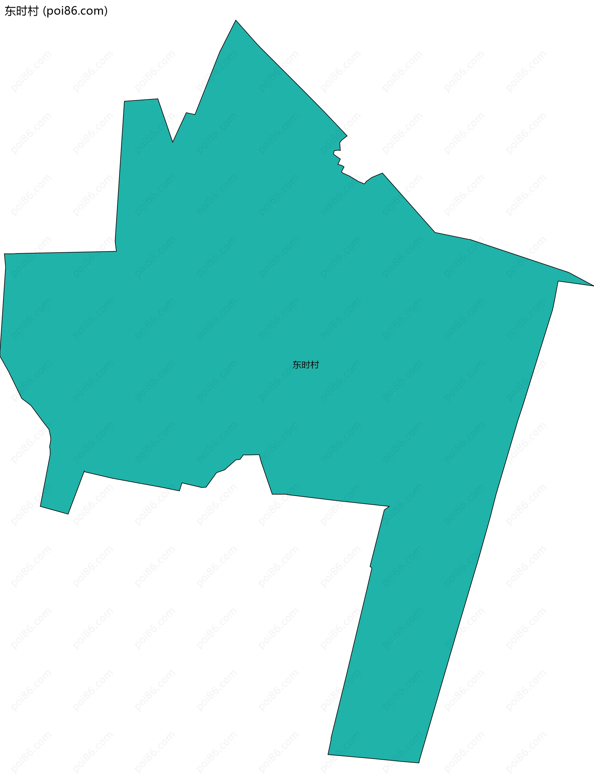 东时村边界地图