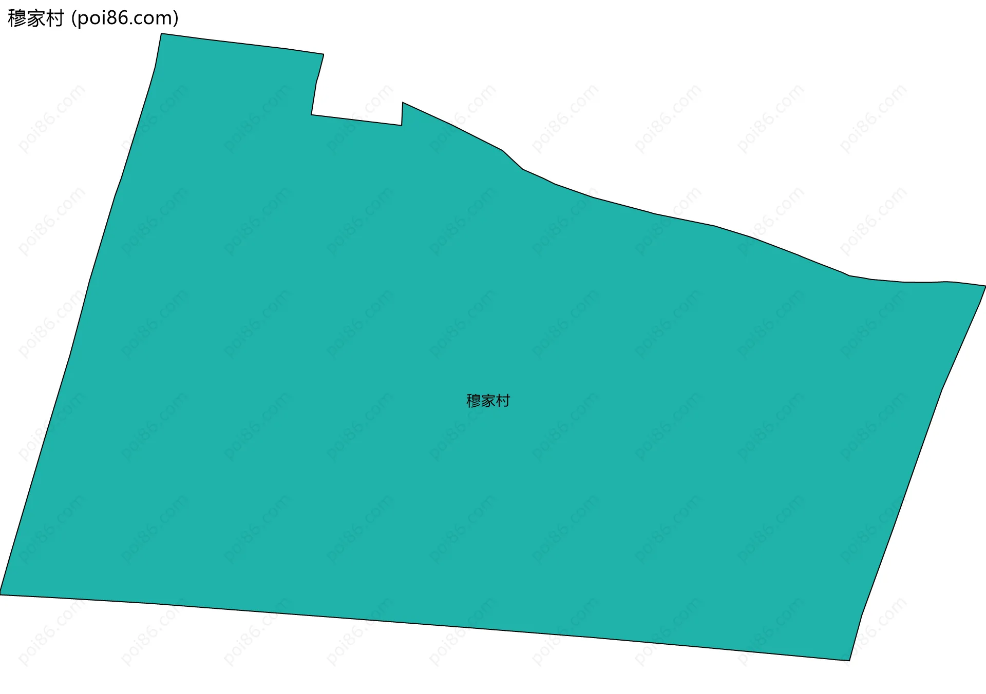 穆家村边界地图