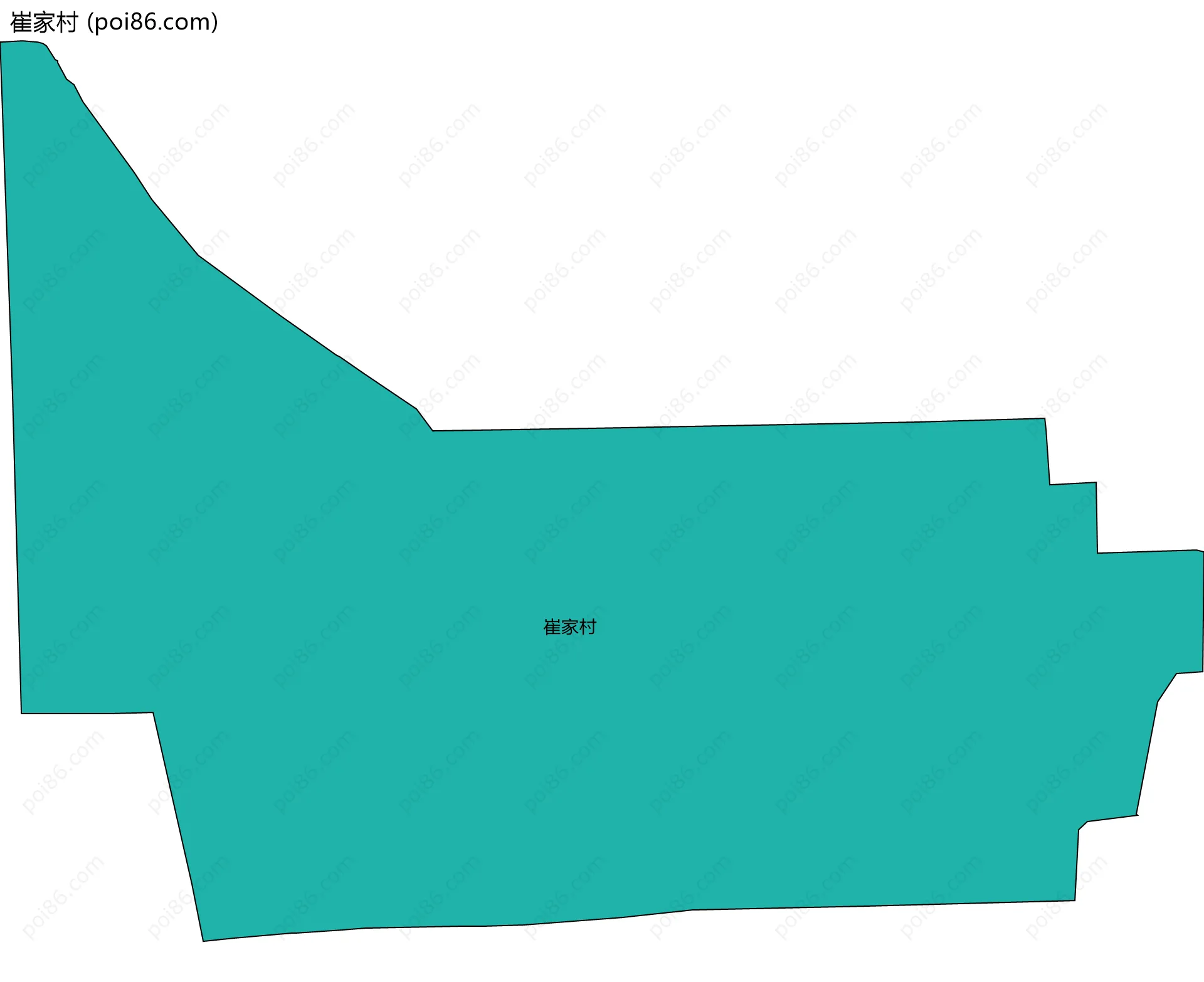 崔家村边界地图