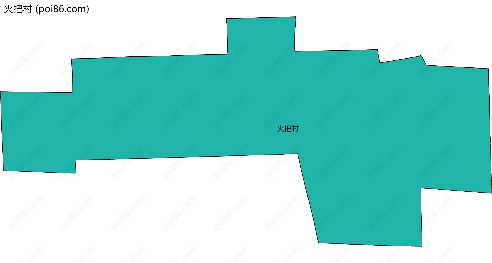 火把村边界地图