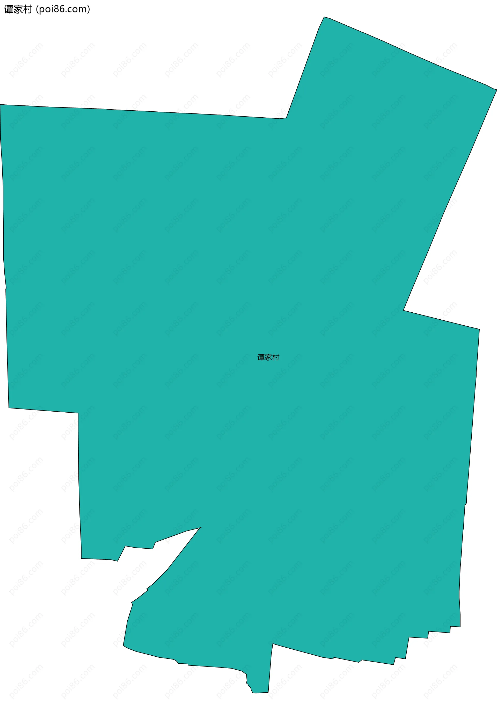 谭家村边界地图