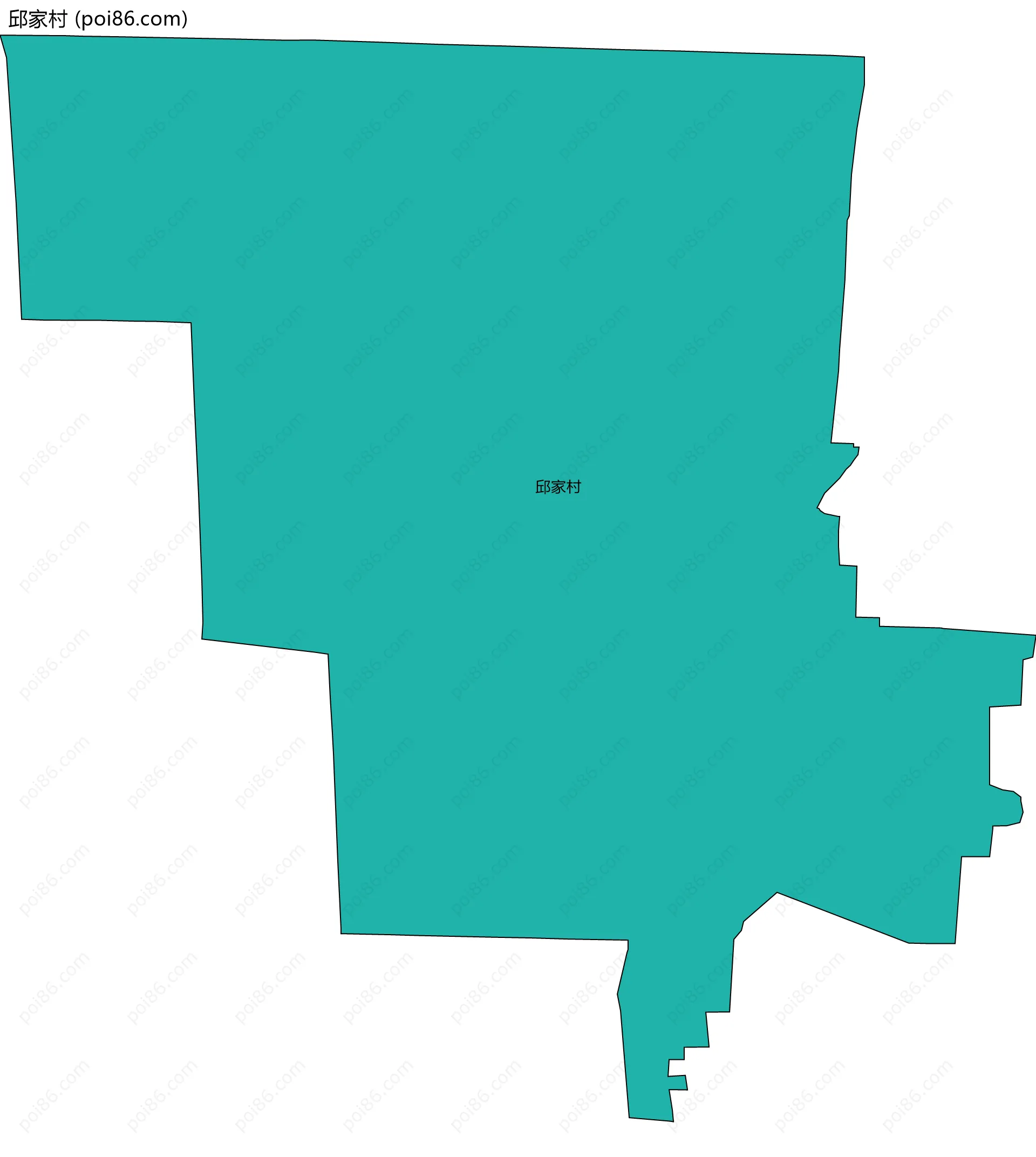 邱家村边界地图