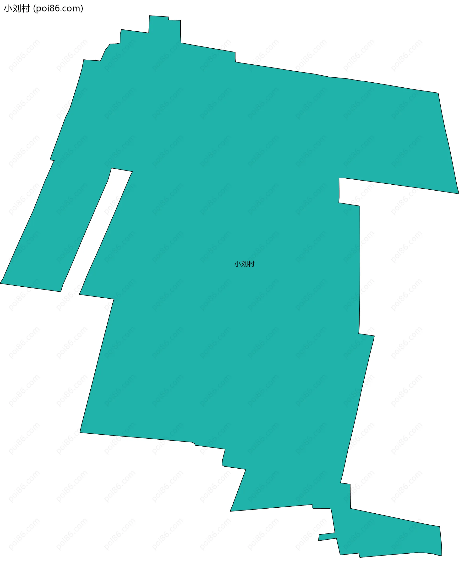 小刘村边界地图