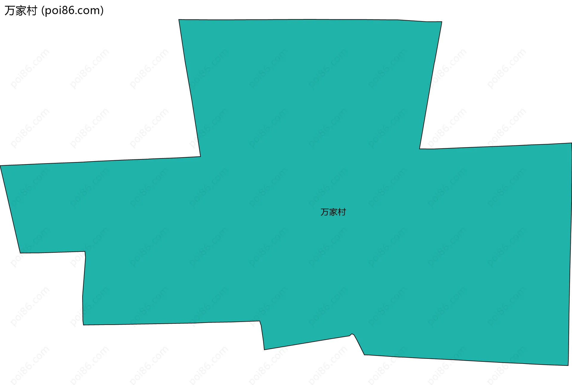 万家村边界地图