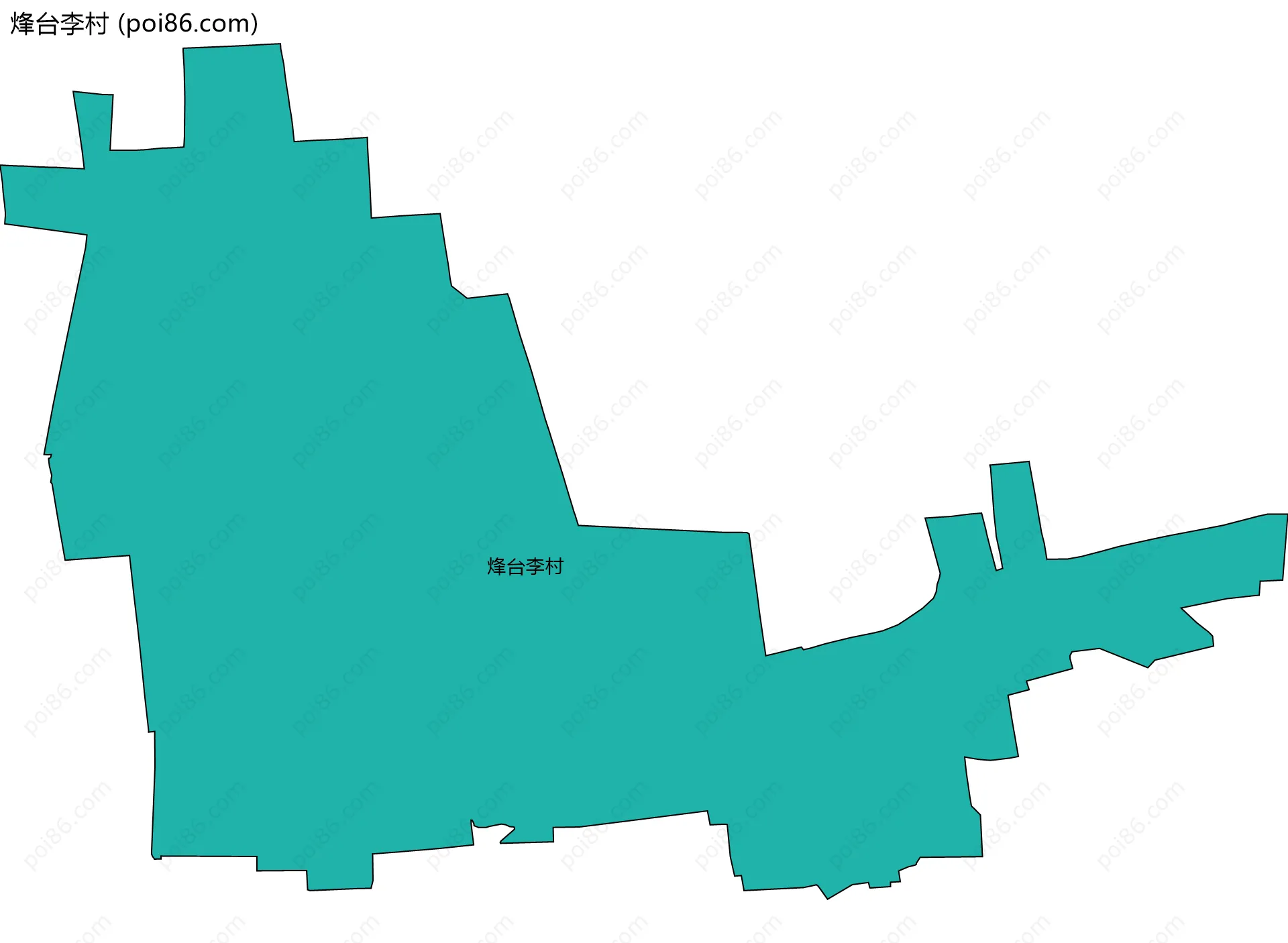 烽台李村边界地图